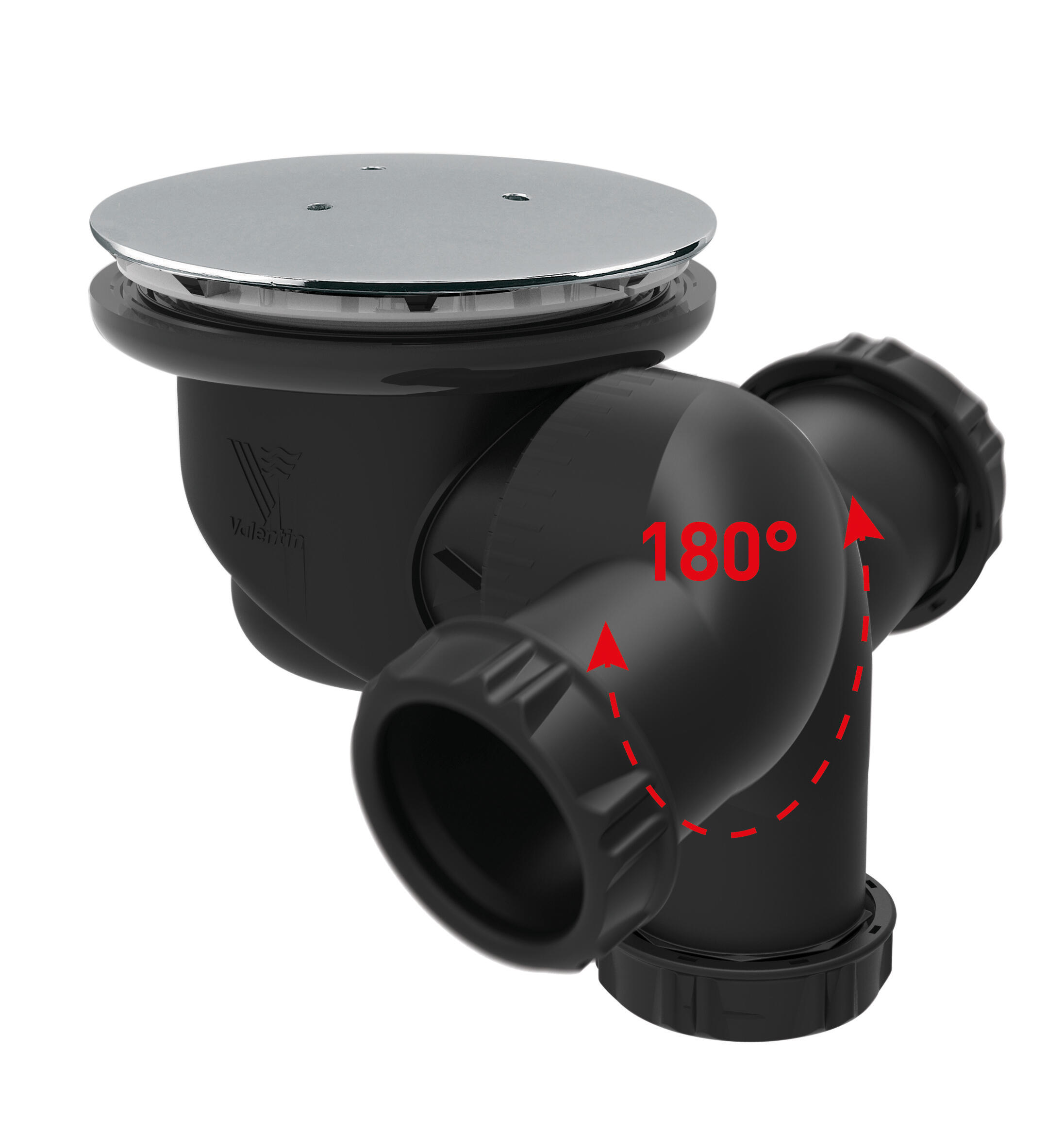 Bonde de douche La Goulue multidirectionnelle capot ABS pour receveur Ø 90 mm - NF - 5