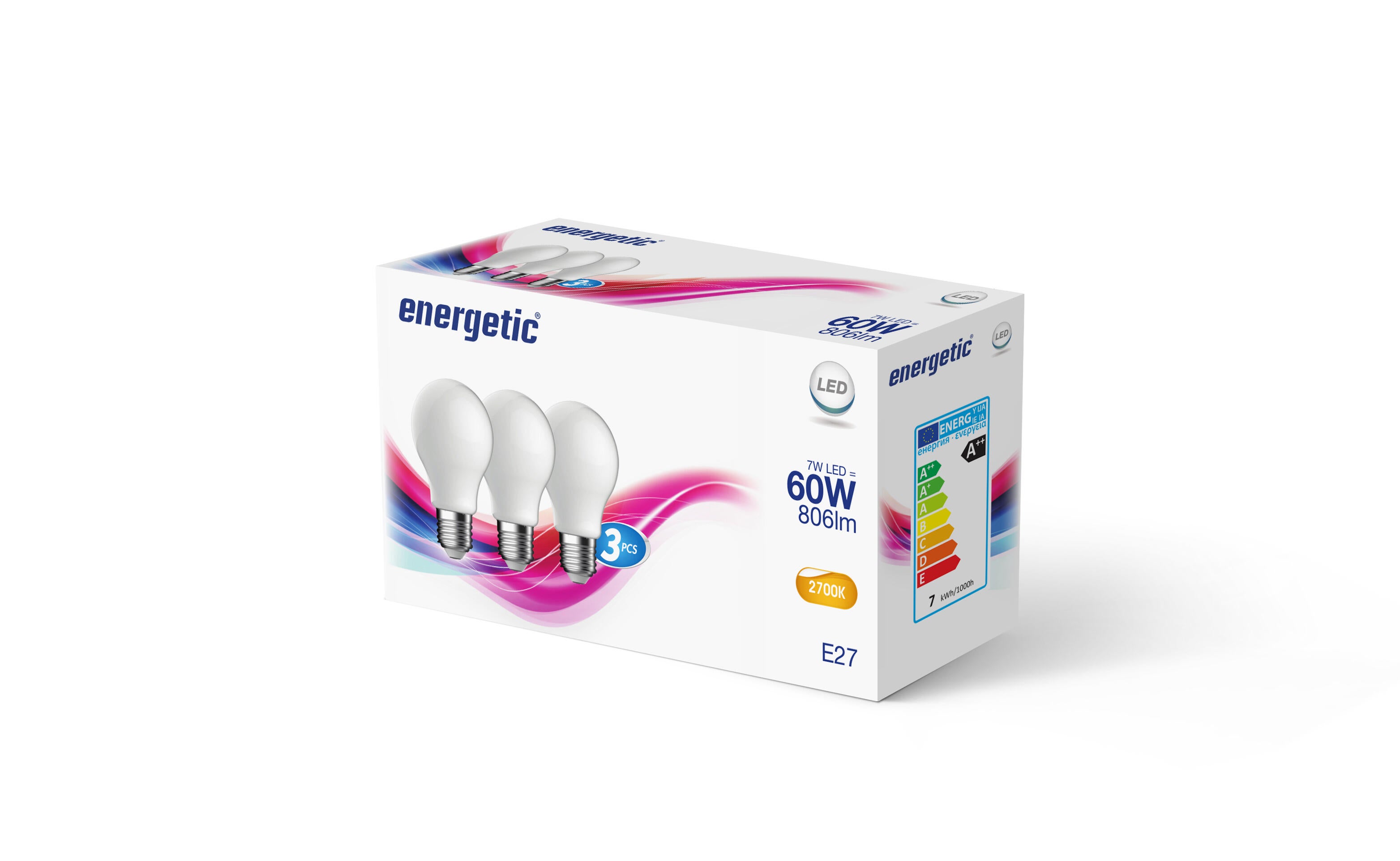 Ampoules LED E27 2700K lot de 3  - NORDLUX - 2