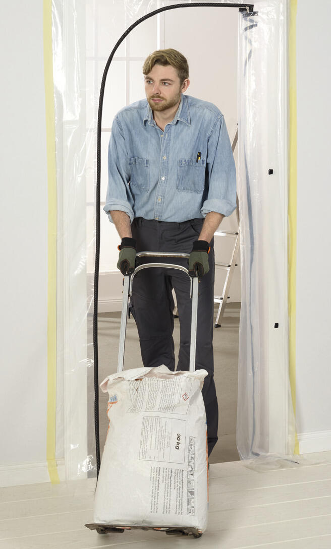 Bâche de protection spéciale portes plastique l.1,10 m x L.2,20 m - ROTA - 3