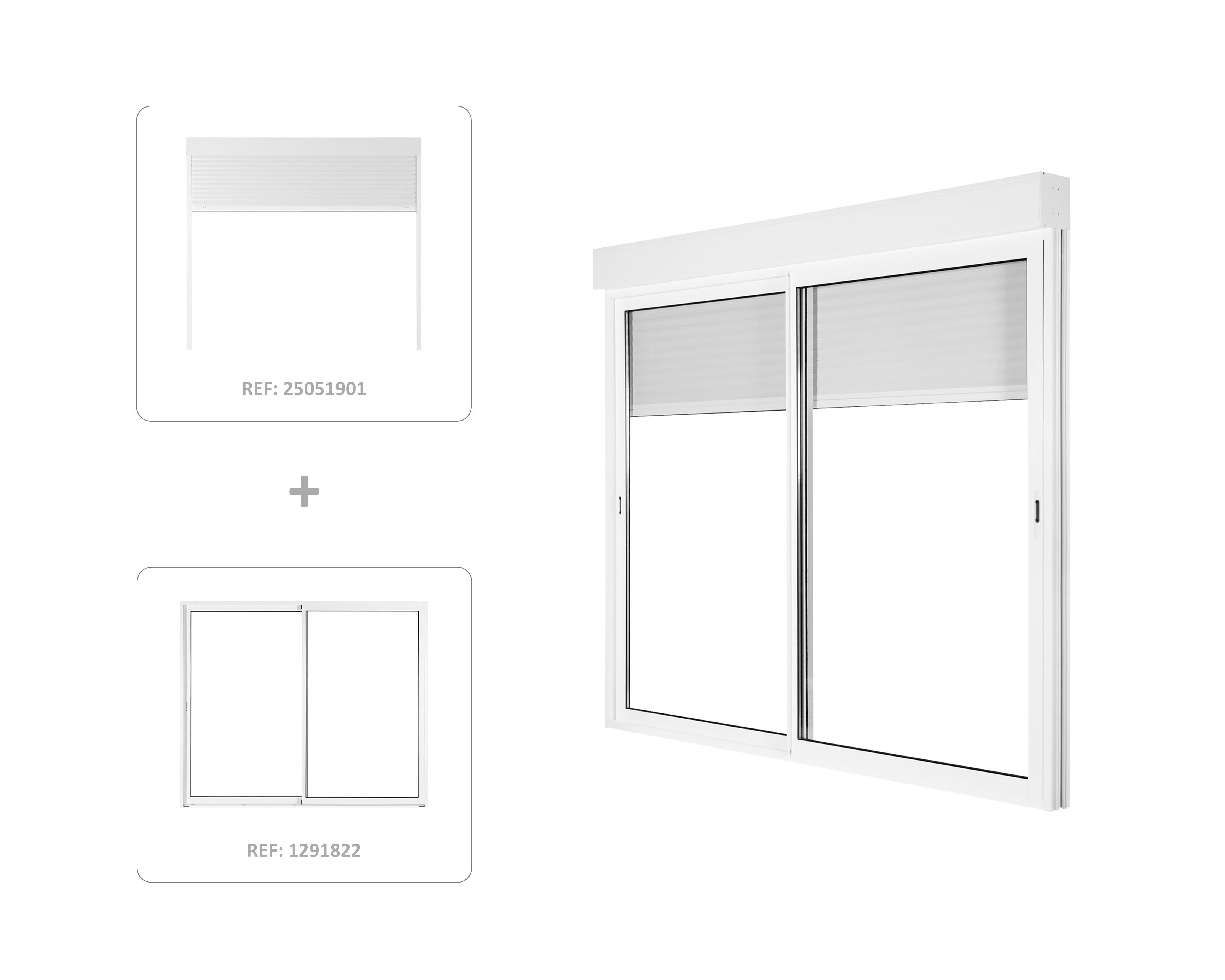 VOLET ROULANT ELECTRIQUE EN ALUMINIUM BLANC 215X180 CM - 4