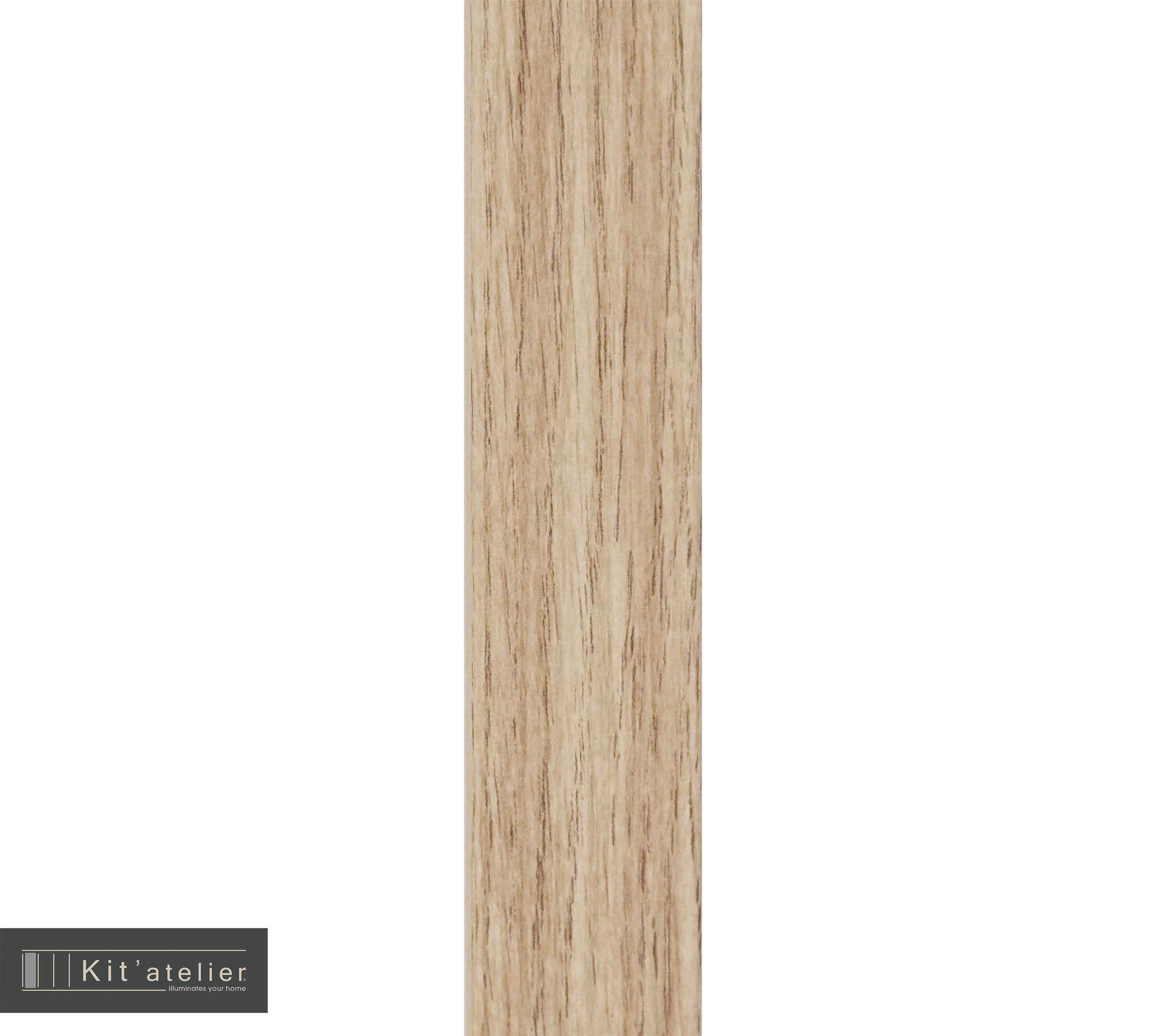 Verrière atelier aluminium fixe, 6 vitrages inclus H.108 x l.183,20 cm bois  - 5