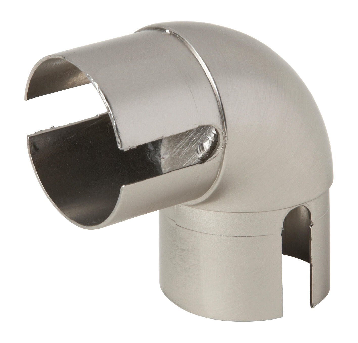 Platine coudée acier brossé Diam.45 mm - 4