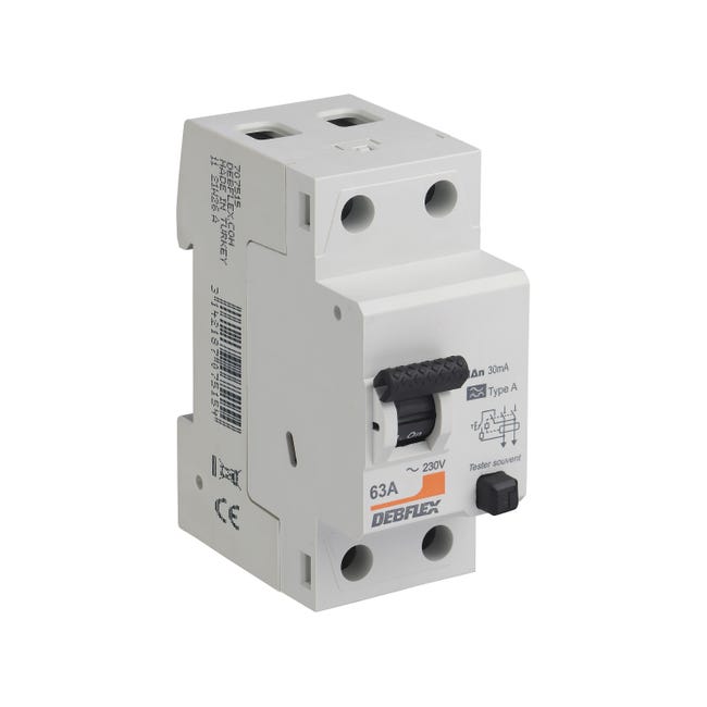 Disjoncteur Différentiel 2P 25A 6kA 30mA – 220V, 2 Modules DIN, ETTROIT JXL1-63