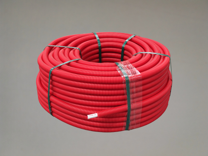 Tube PER gainé rouge Diam.16 mm en couronne Long.50 m - CALINEO PE-RT - 2