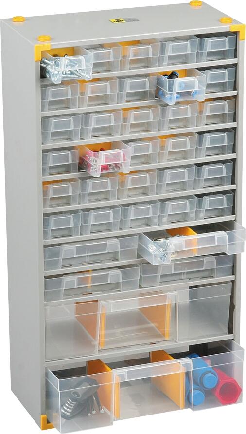 Casier à tiroirs en acier 15 T+4 bacs - ALLIT - 3