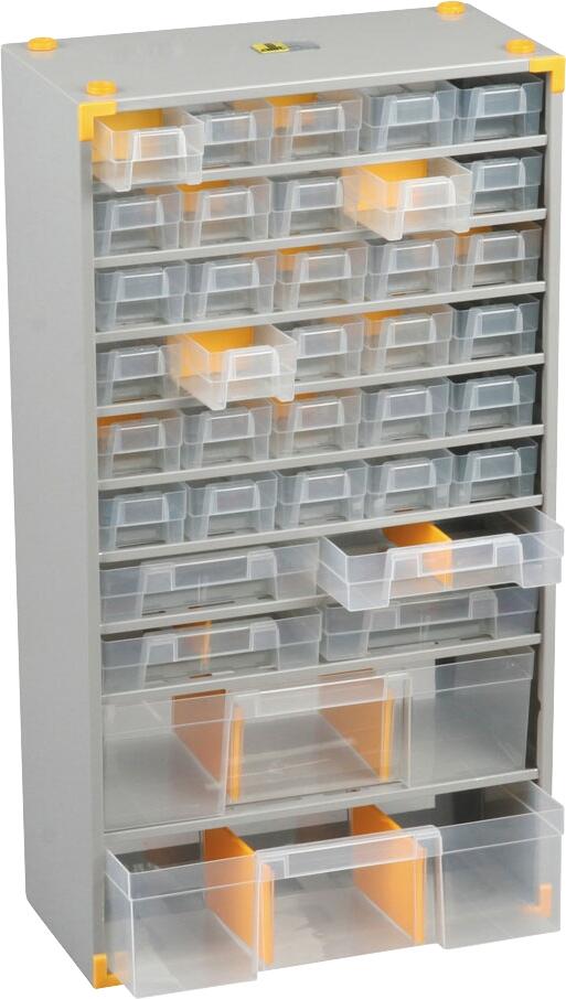 Casier à tiroirs en acier 15 T+4 bacs - ALLIT - 2