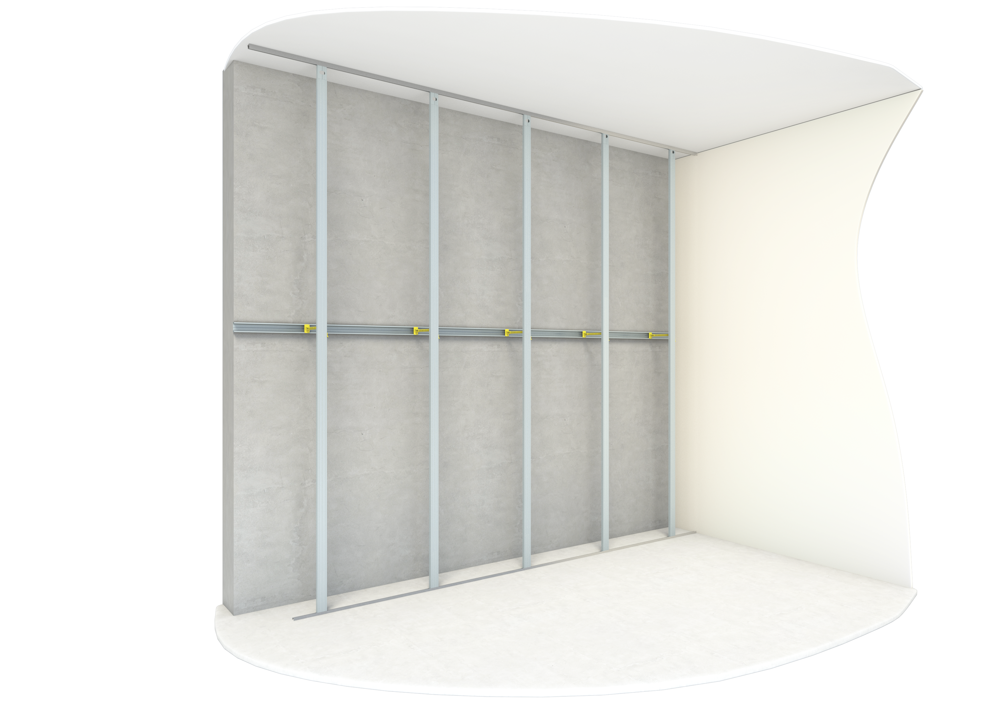 Rail métallique 48/35 mm Long.3 m NF - PLACOPLATRE - 4