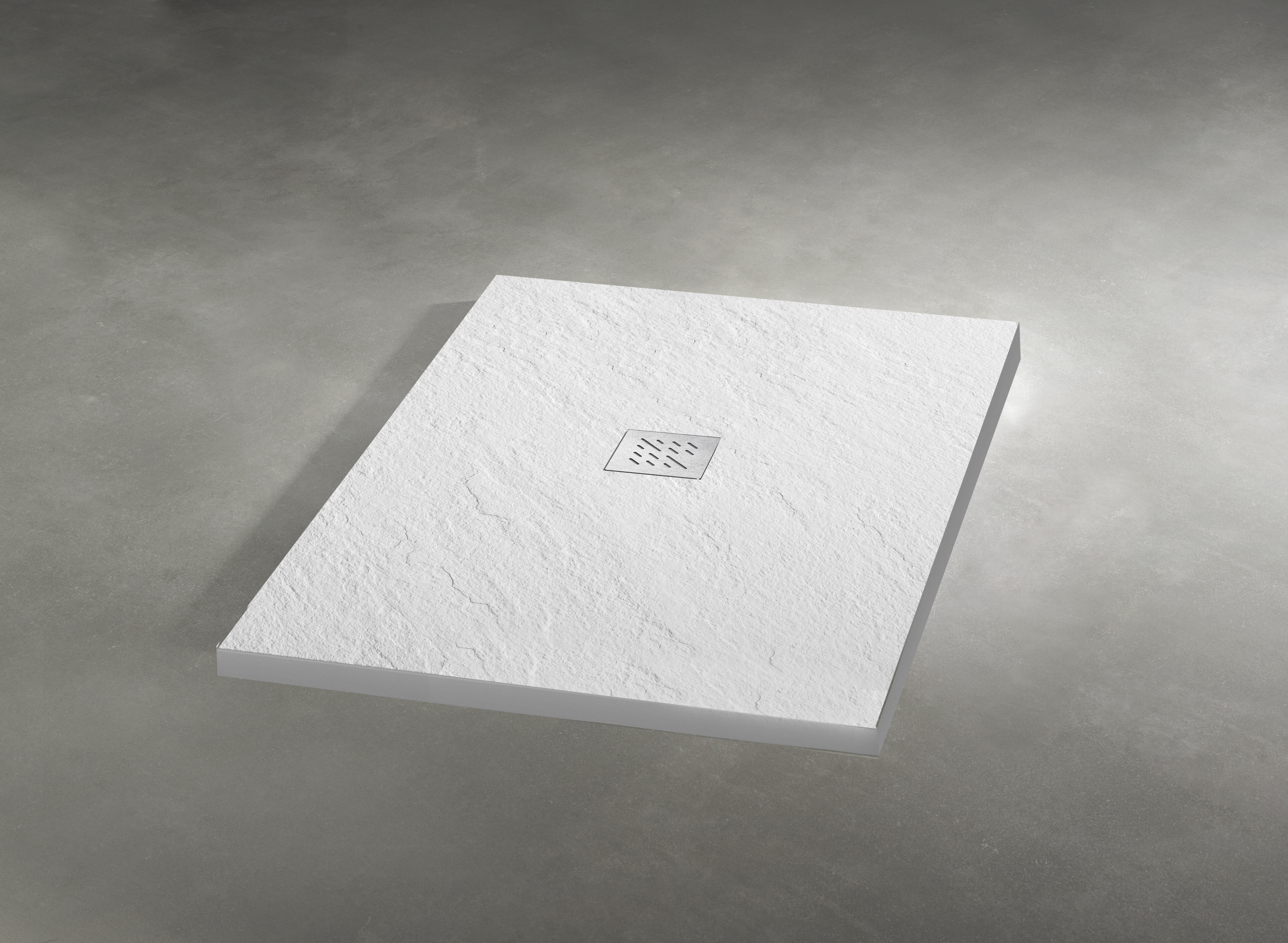 Receveur de douche extra-plat L.80 x l.80 cm Ep.2,5 cm résine blanc Senstures - 3