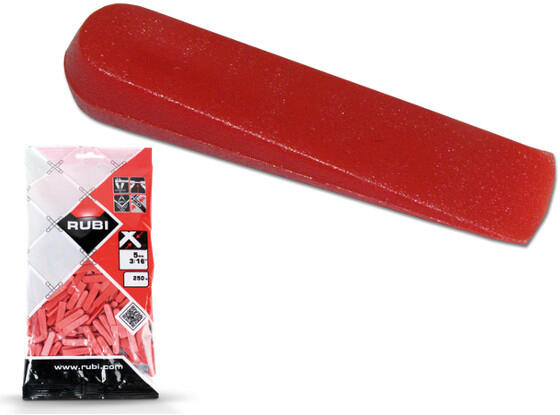 Lot de 250 cales Ep.5 mm - 2396 RUBI - 2