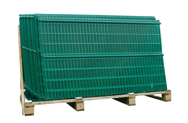 Panneau grillage rigide vert H.123 x l.200 cm Diam.4 mm
