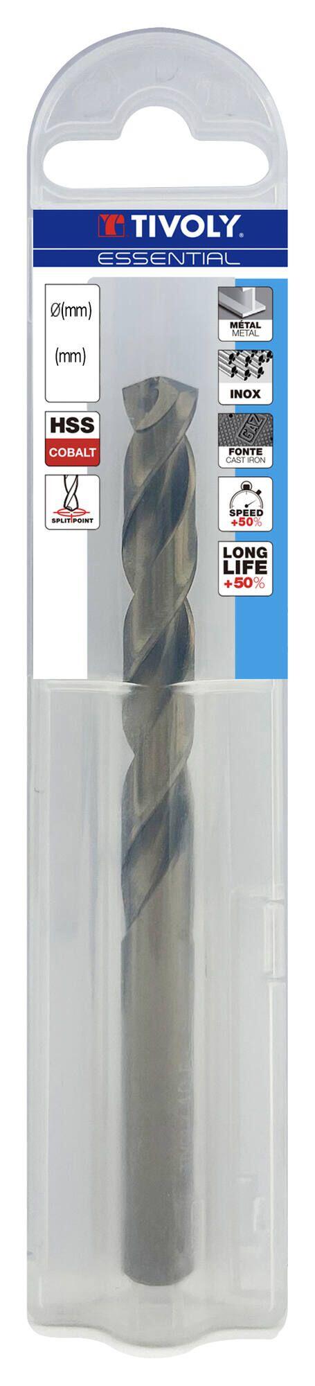 Foret métal HSS Cobalt 5% Diam.7 mm L.109 mm - TIVOLY - 2