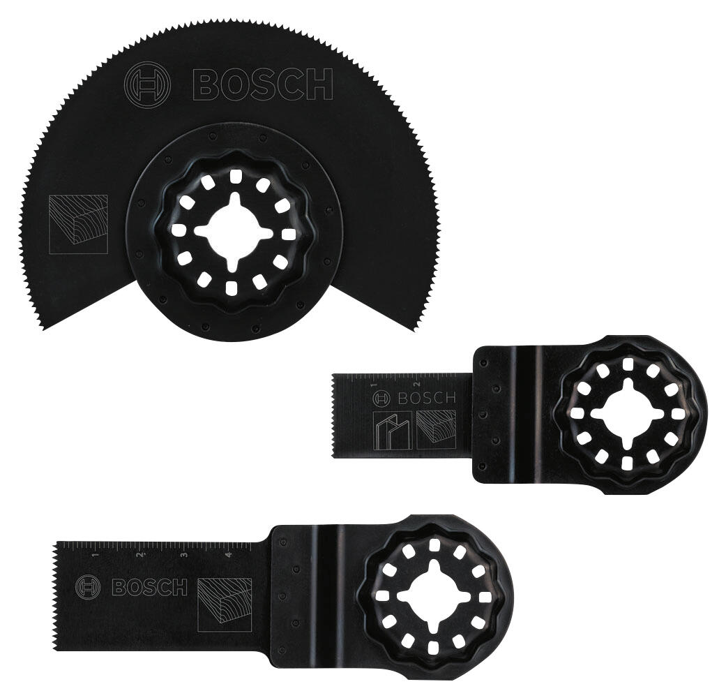 Set d'accessoires 3 lames multifonction bois et métal Promoline - BOSCH  - 2