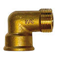 Raccord coude mâle femelle MF.15X21(1/2'') cuivre à visser - (lot de 2) - 2