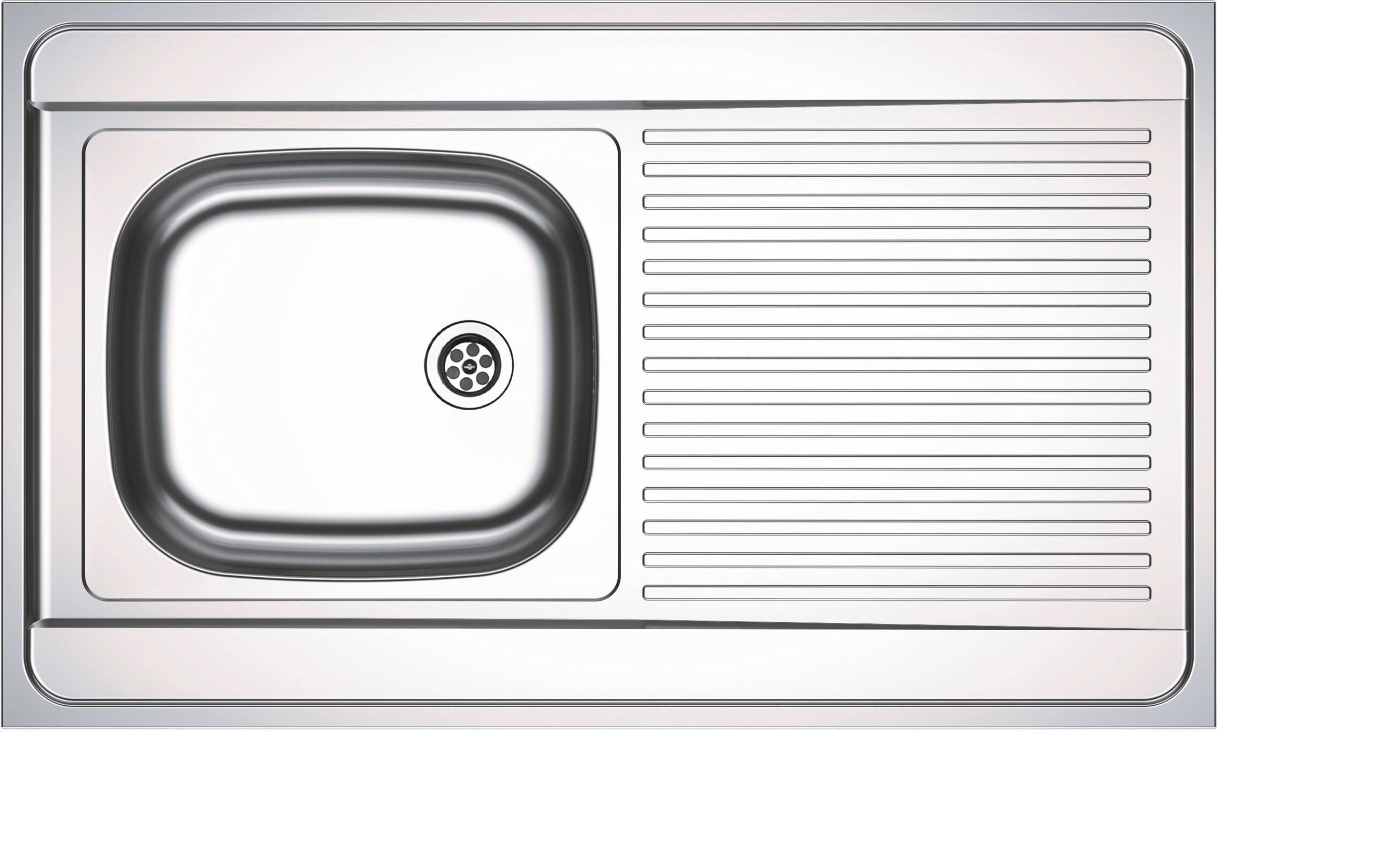 Evier à poser en inox 1 bac + égouttoir 100 x 60 cm - Man FRANKE - 2