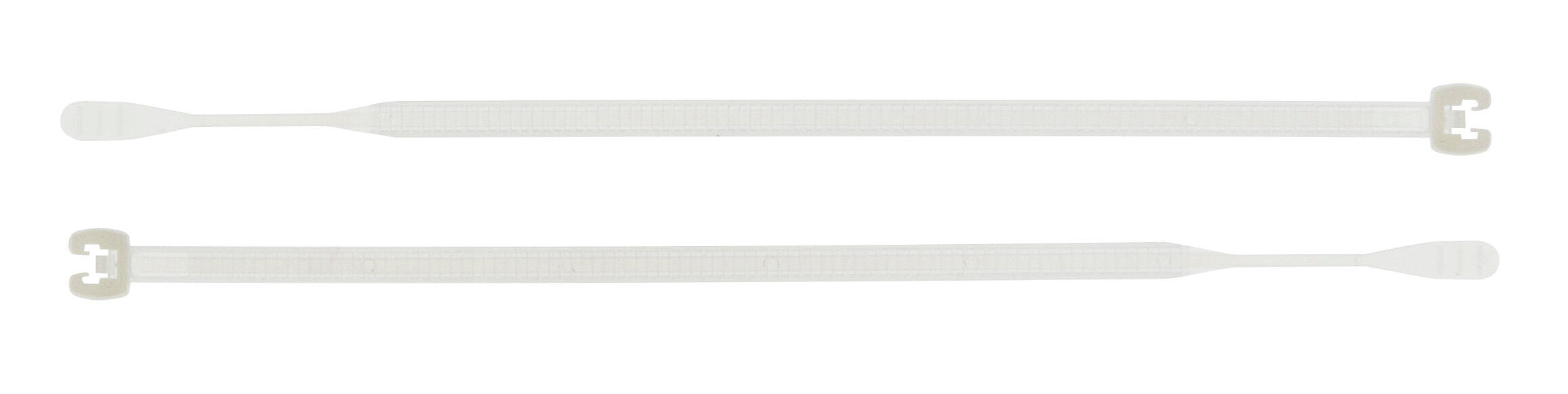 Lot de 100 colliers à tête ouverte nat PA66 210 x 4,7 mm - HELLERMANN - 2