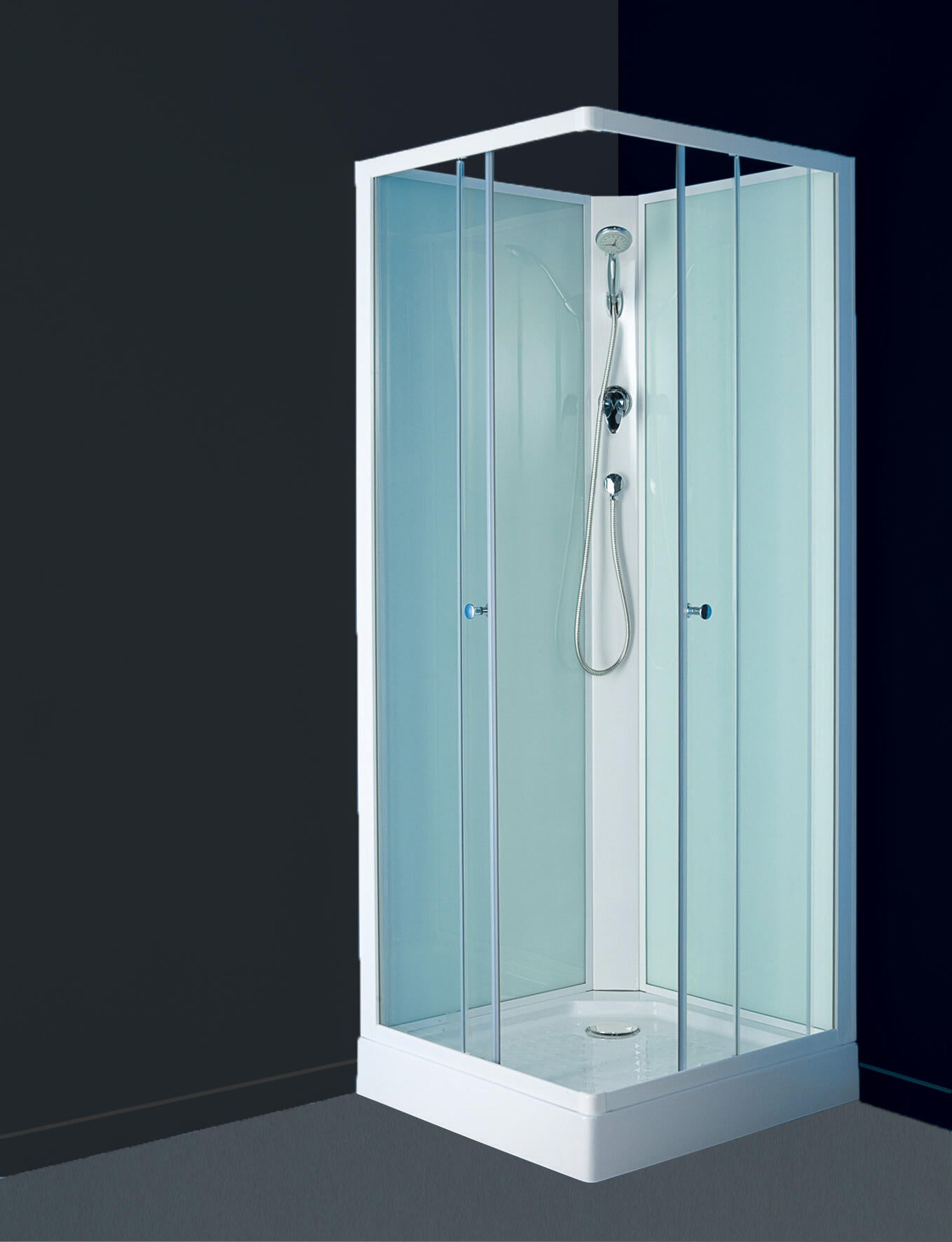 Cabine de douche l.80 x L.80 x H.207,5 cm - Minéa - 4