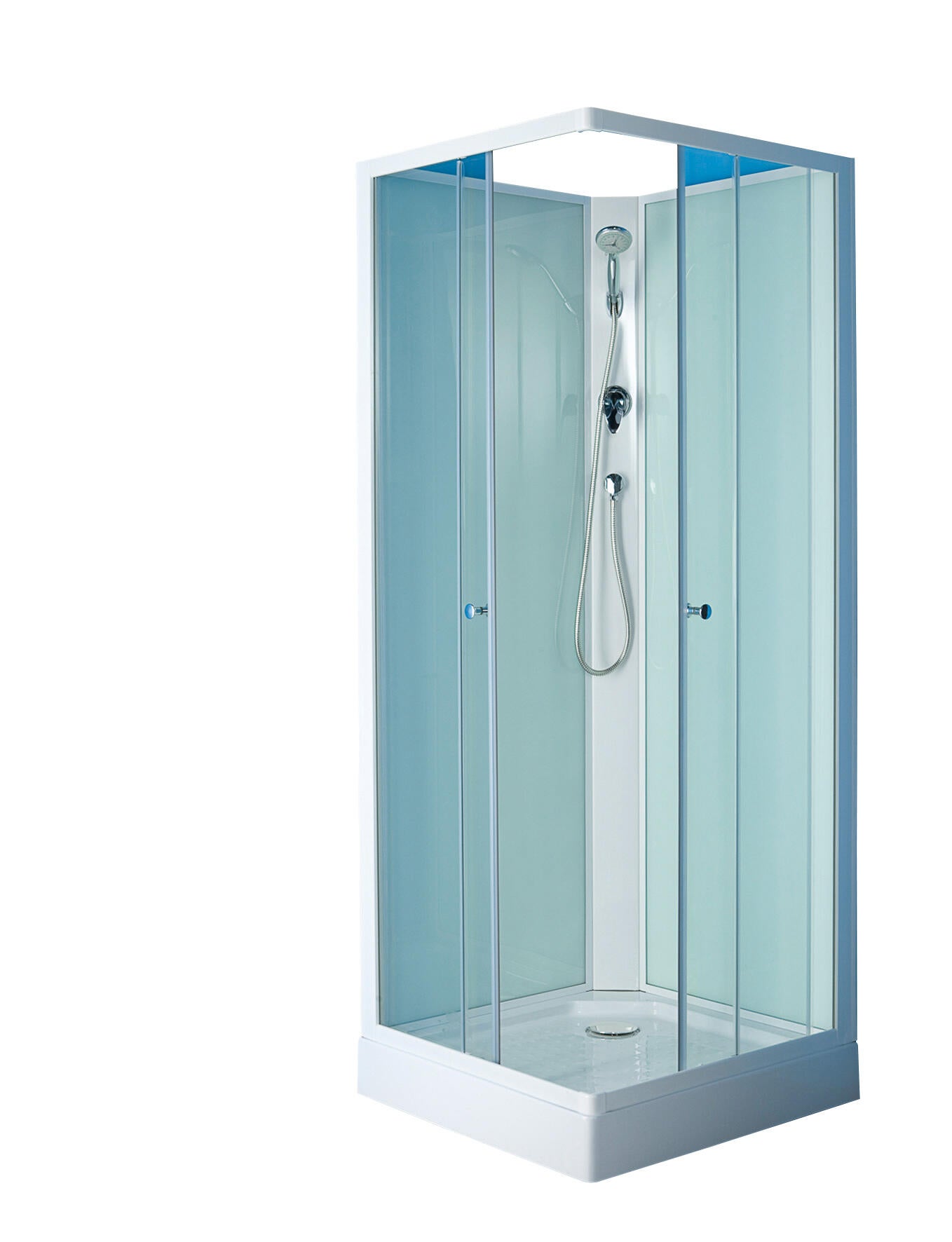 Cabine de douche l.80 x L.80 x H.207,5 cm - Minéa - 2