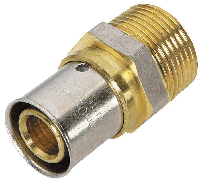 Raccord mâle M.12x17(3/8'') multicouche à sertir Diam.16 mm - (lot de 10) - 2