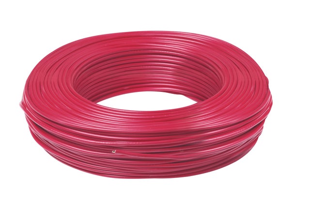 Fil électrique HO7VU 2.5 mm² rouge 100 m - MIGUELEZ SL