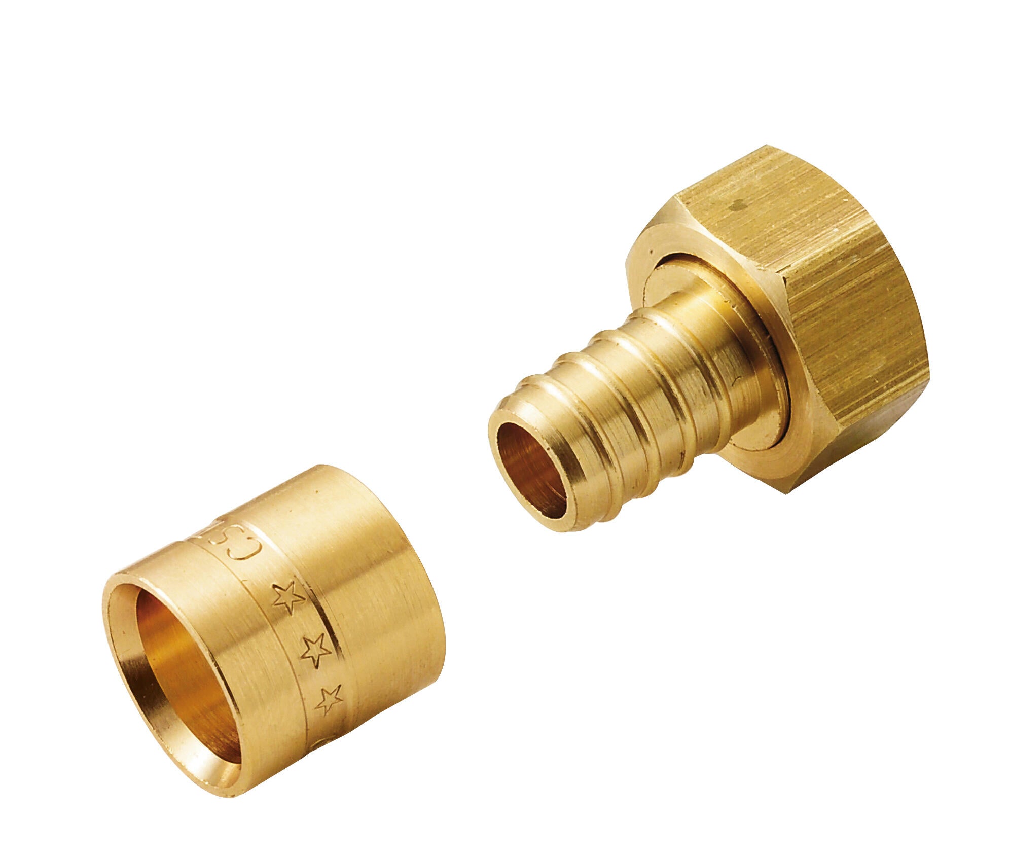 Raccord femelle écrou libre F.15X21(1/2'') PER à glissement Diam.16 mm - (lot de 10) - 2