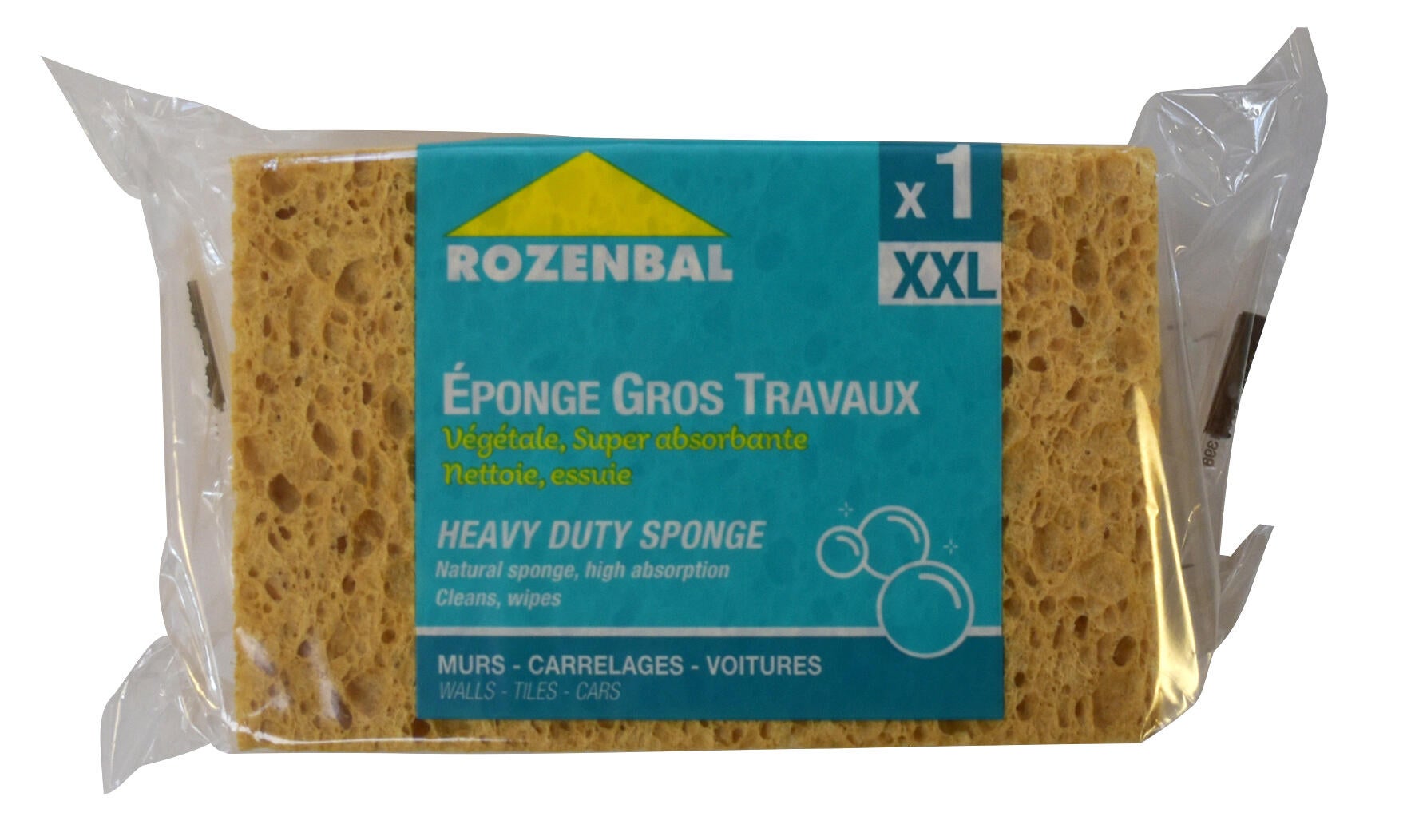 Éponge végétal gros travaux 14 x 9 cm - ROZENBAL - 4