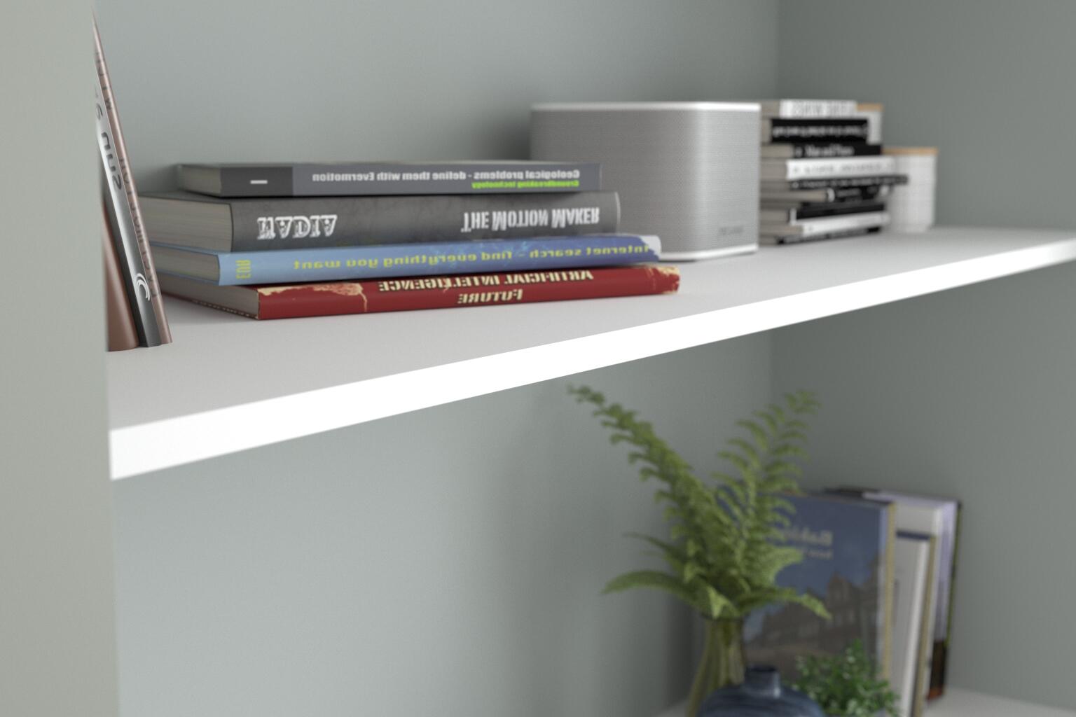 TABLETTE 2500X500X18MM MÉLAMINÉE BLANCHE - 3