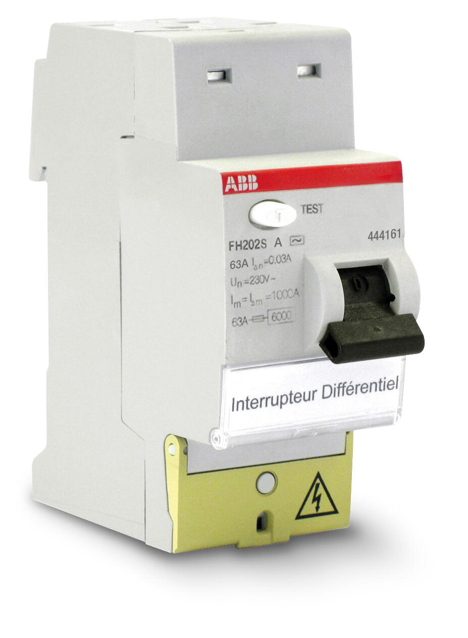 Interrupteur différentiel 30 mA 63A type A - ABB - 2