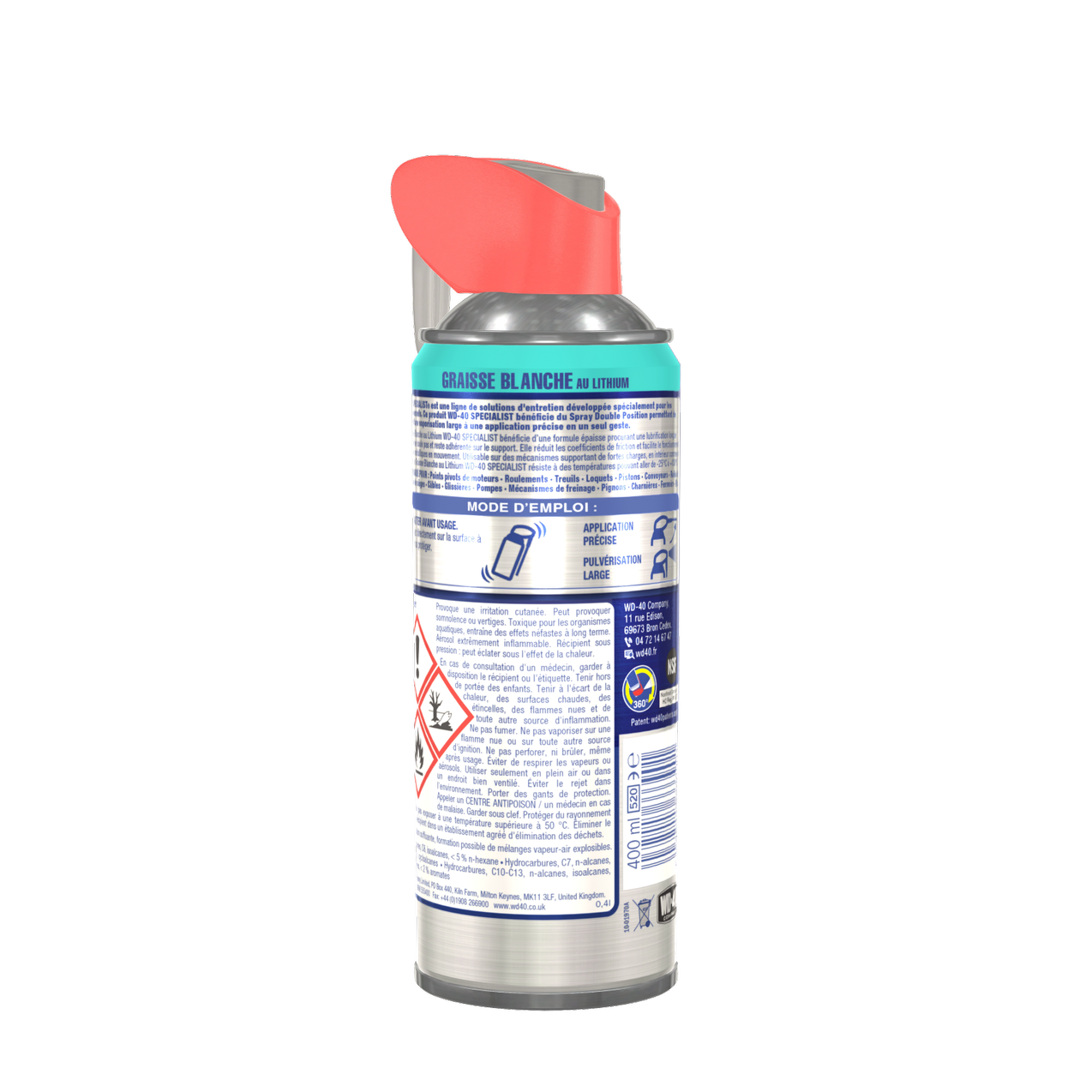Graisse blanche au lithium 400 ml - WD-40 - 2