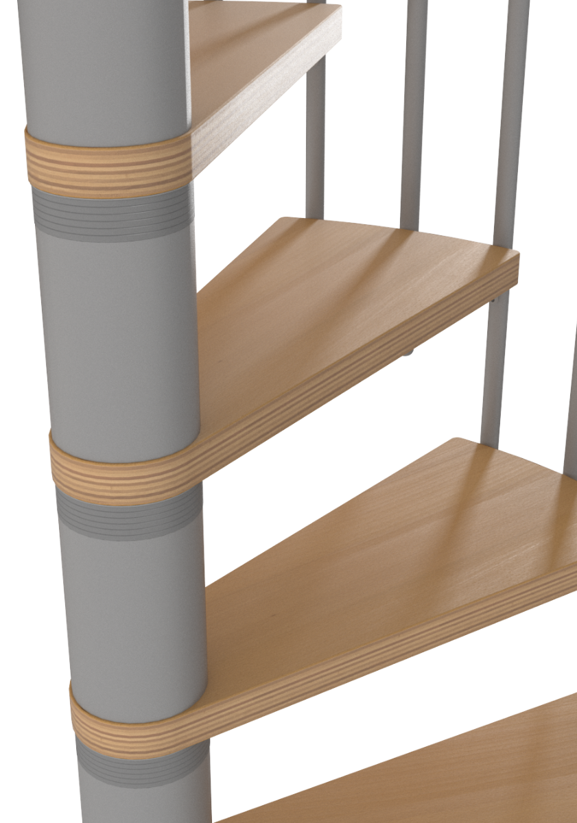 ESCALIER CALGARY CLASSIC3 Ø120 RAL 9016 - 2