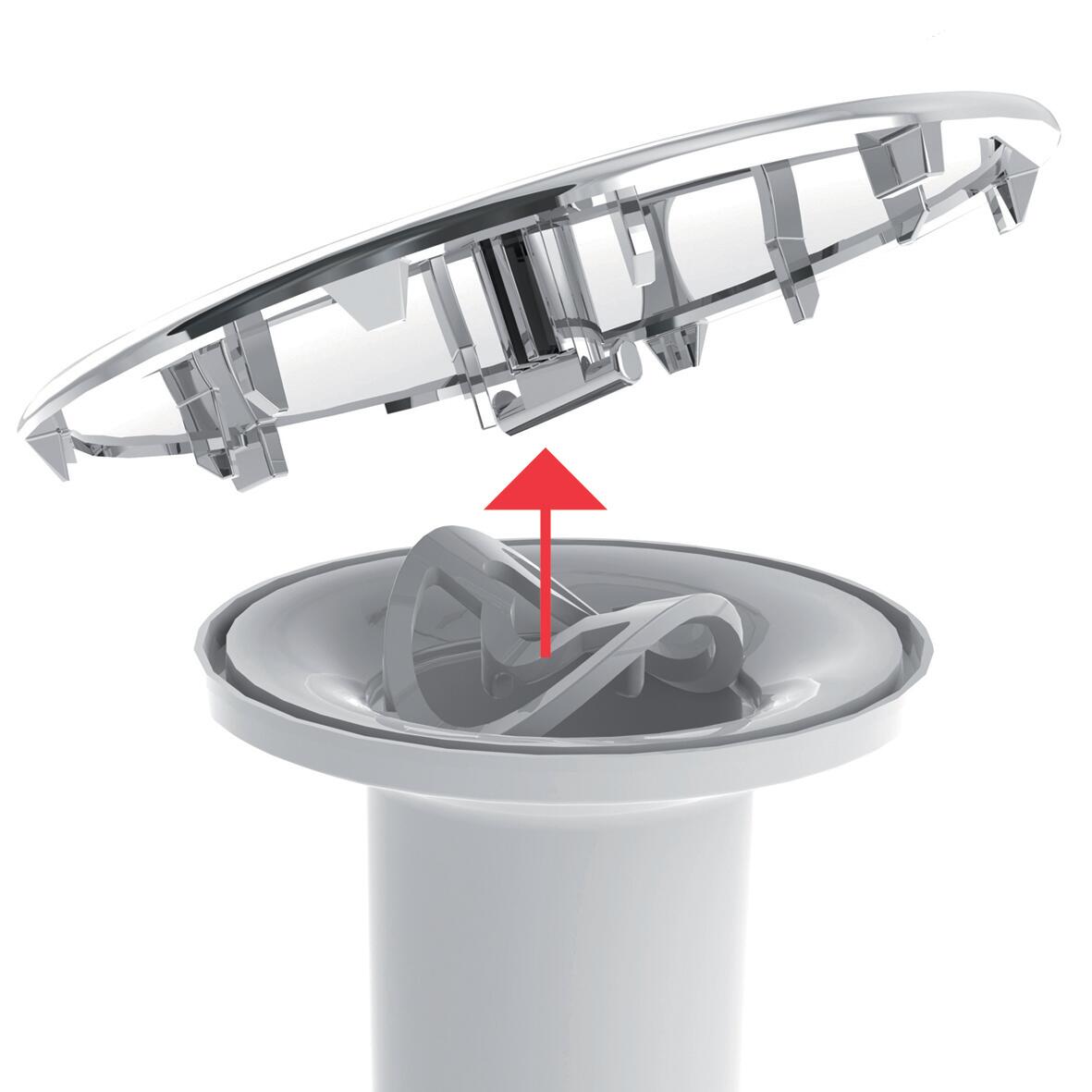Bonde de douche La Goulue multidirectionnelle capot ABS pour receveur Ø 90 mm - NF - 4