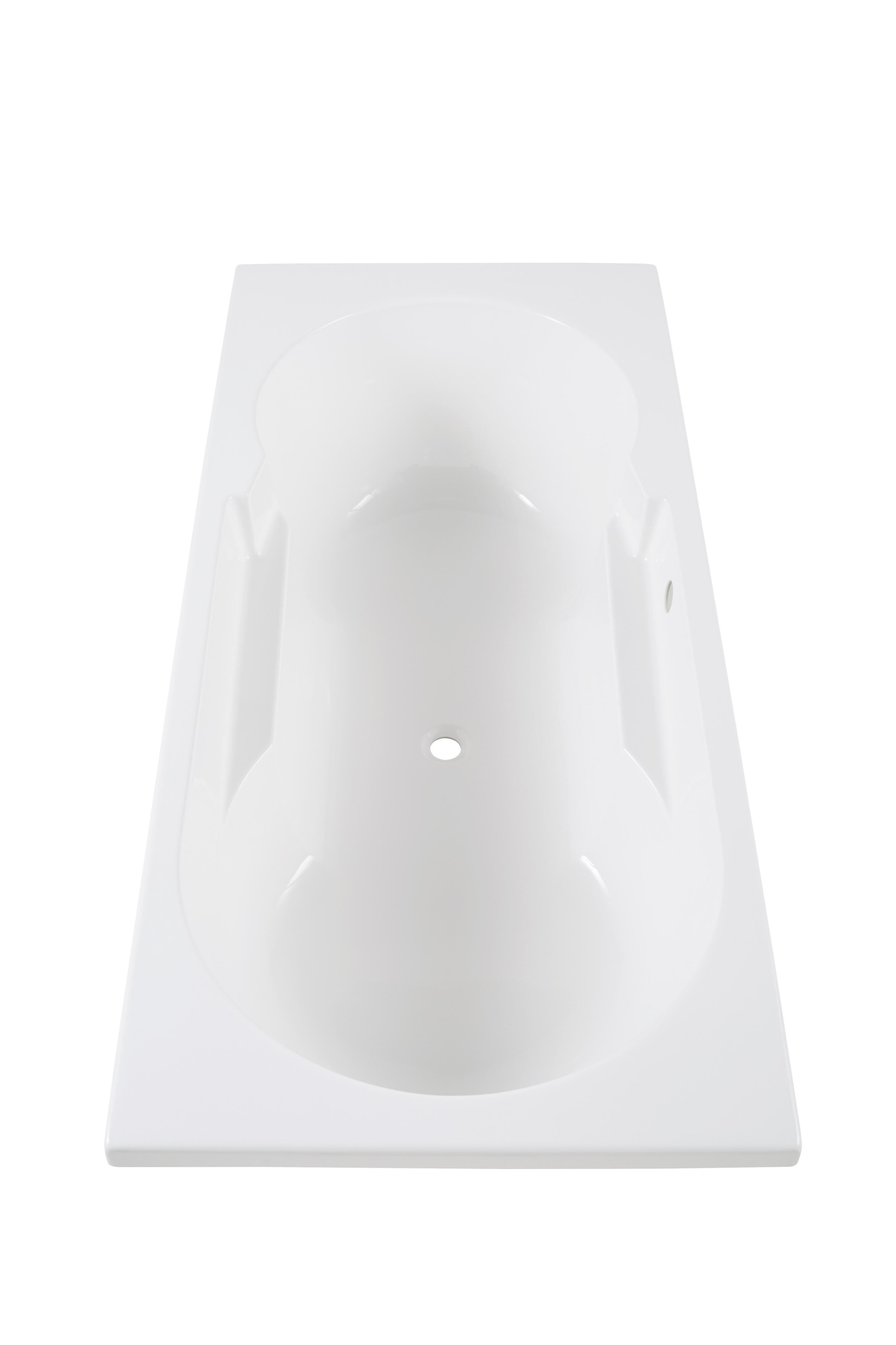 Baignoire rectangulaire blanche L.180 x l.80 cm Arabess - VALENTIN - 4
