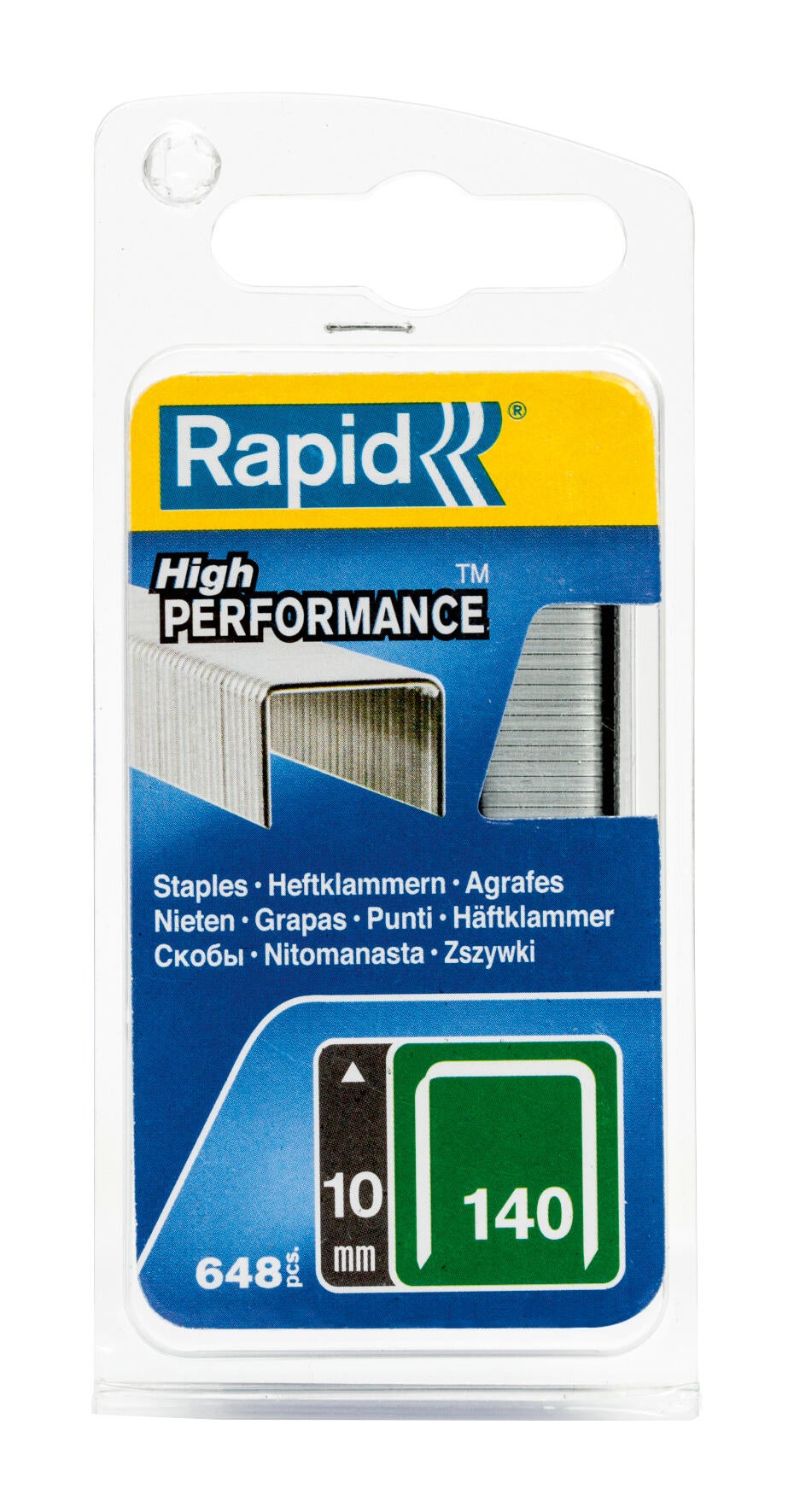 Boite de 648 agrafes n°140 L.10 mm Galva - RAPID - 2