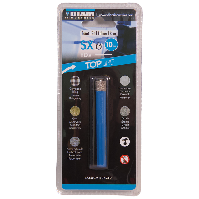 Foret diamant carrelage Diam.10 mm - DIAM INDUSTRIES