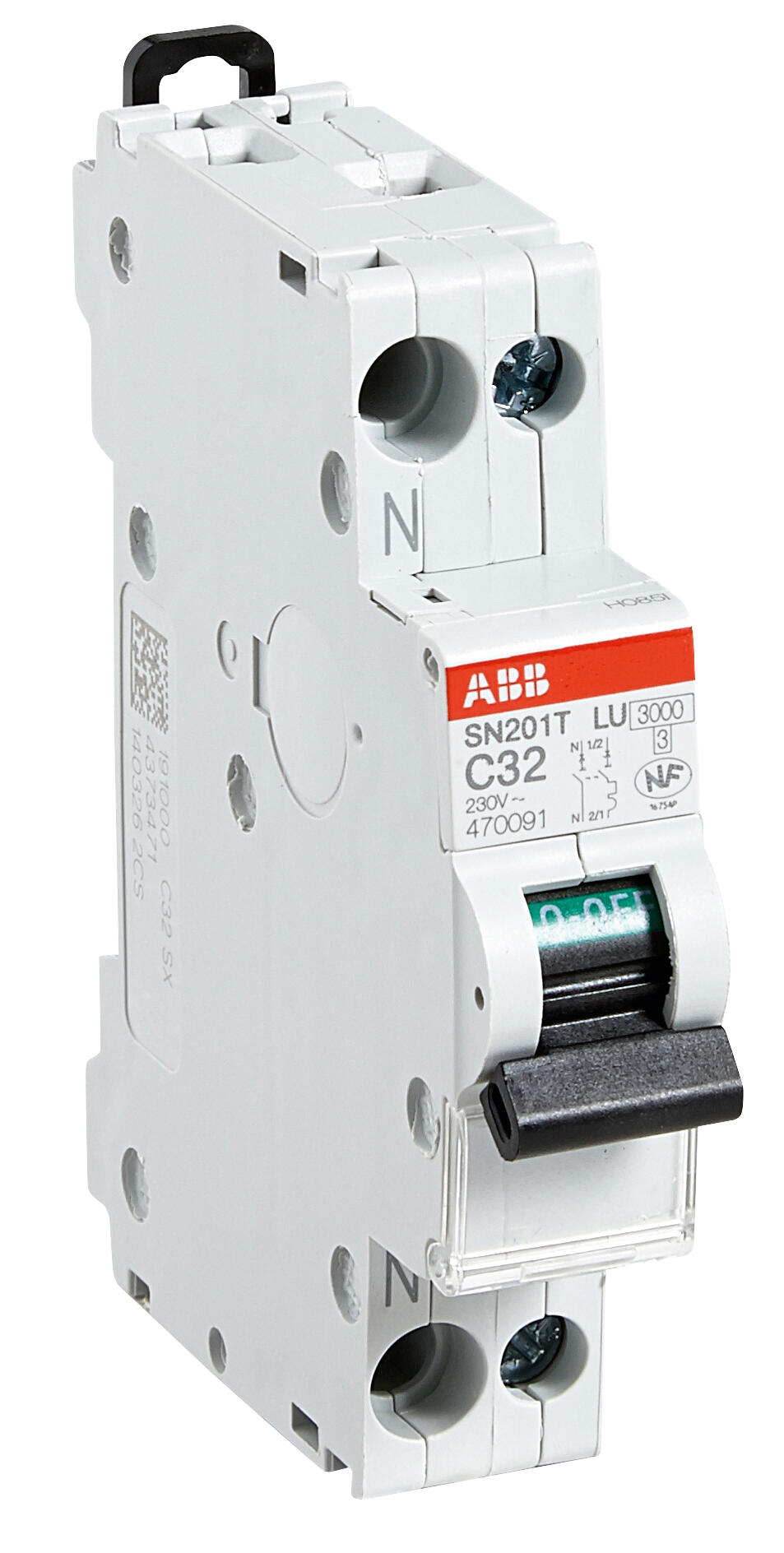 Disjoncteur Phase/Neutre 32A 3kA à Vis - ABB - 2