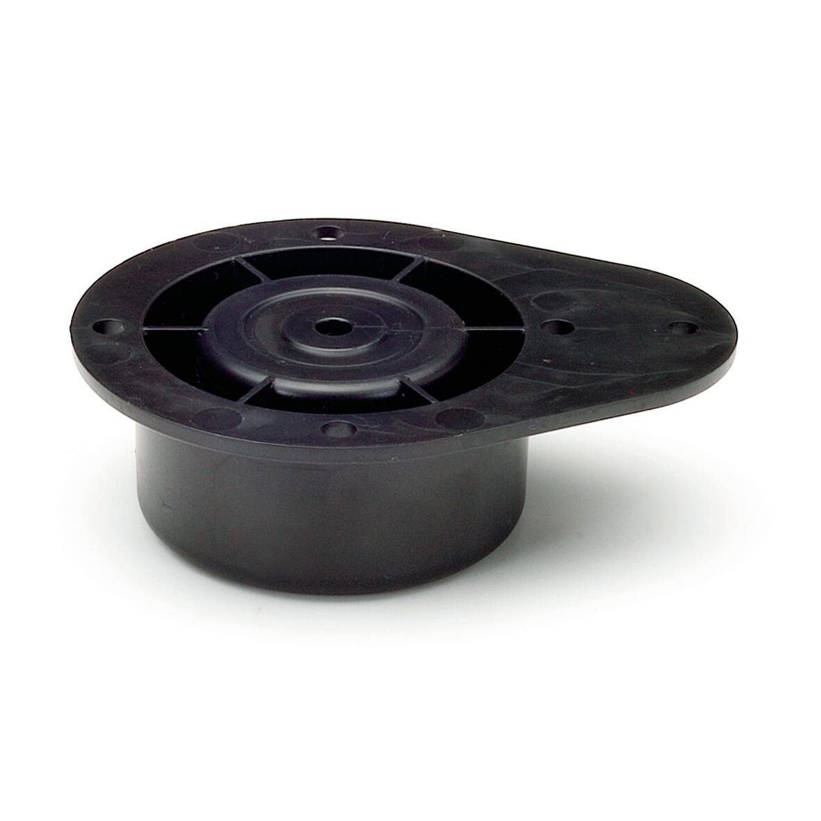 Pieds de meuble de cuisine rond en PVC réglable H.12 cm Diam.3 cm noir - (lot de 2) - 3