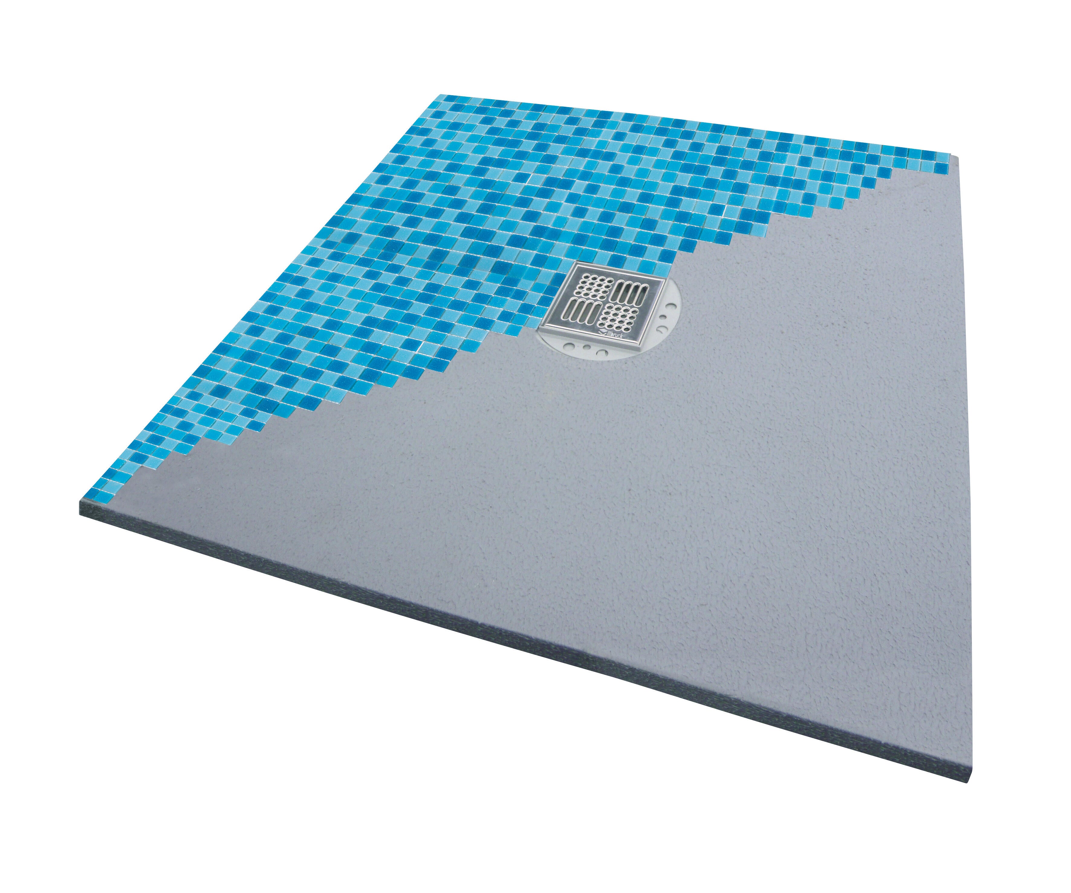 Receveur à carreler écoulement centré l.90 x L.90 x Ep.4,5 cm Slot - 6