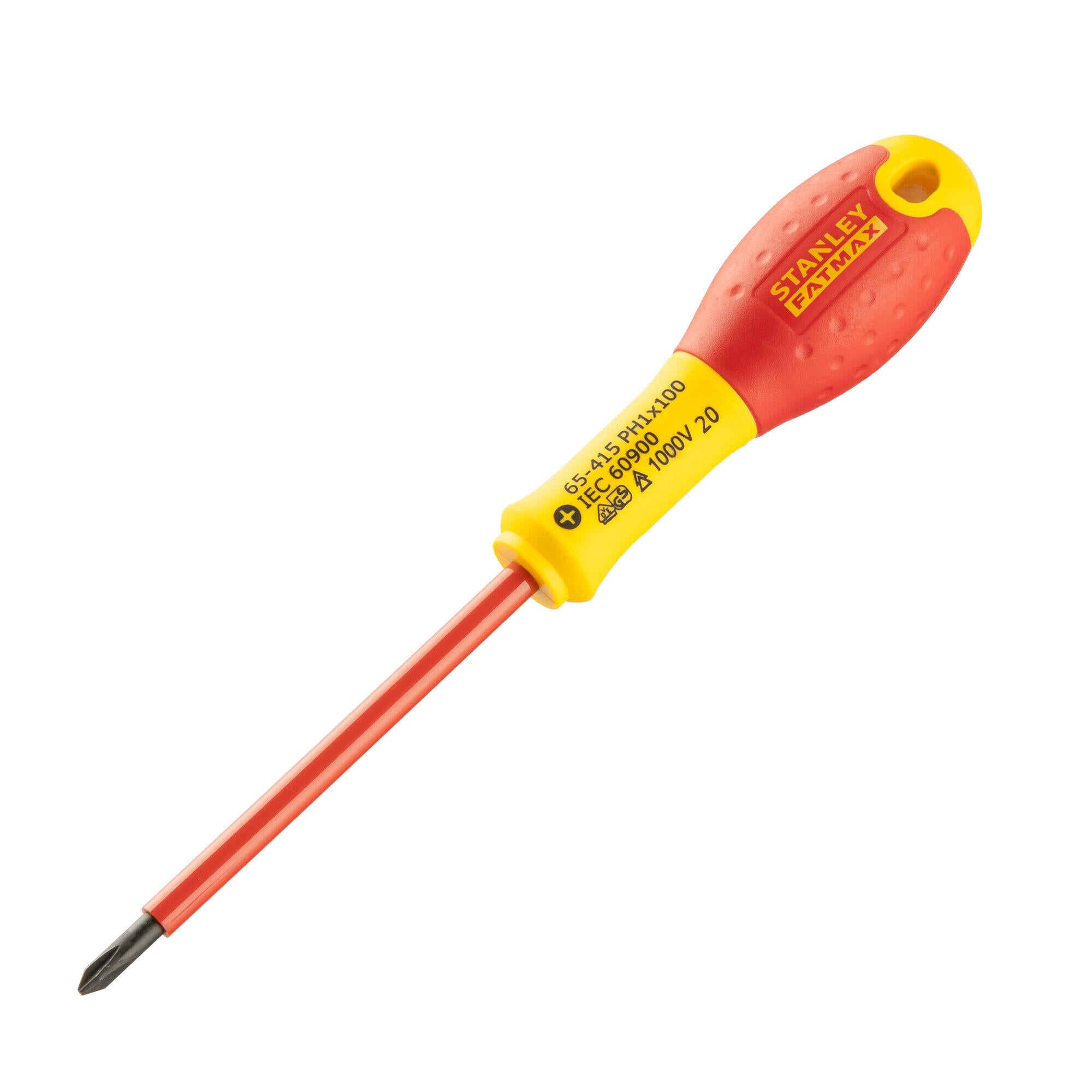 Tournevis phillips isolé 1000v PH1 Long.100 mm - STANLEY - 2