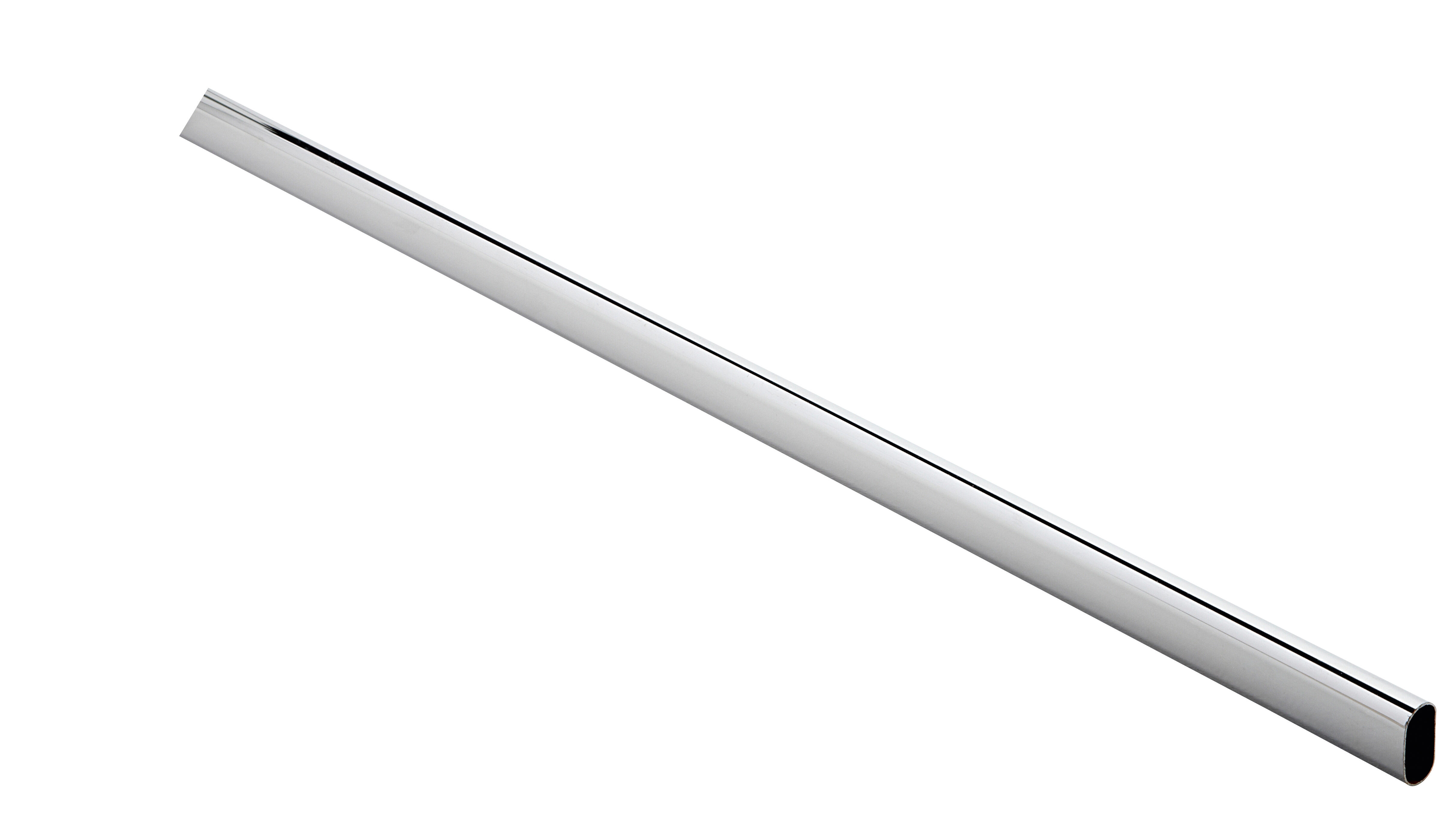 Tube penderie ovale chrome Long.1 m - HETTICH - 2
