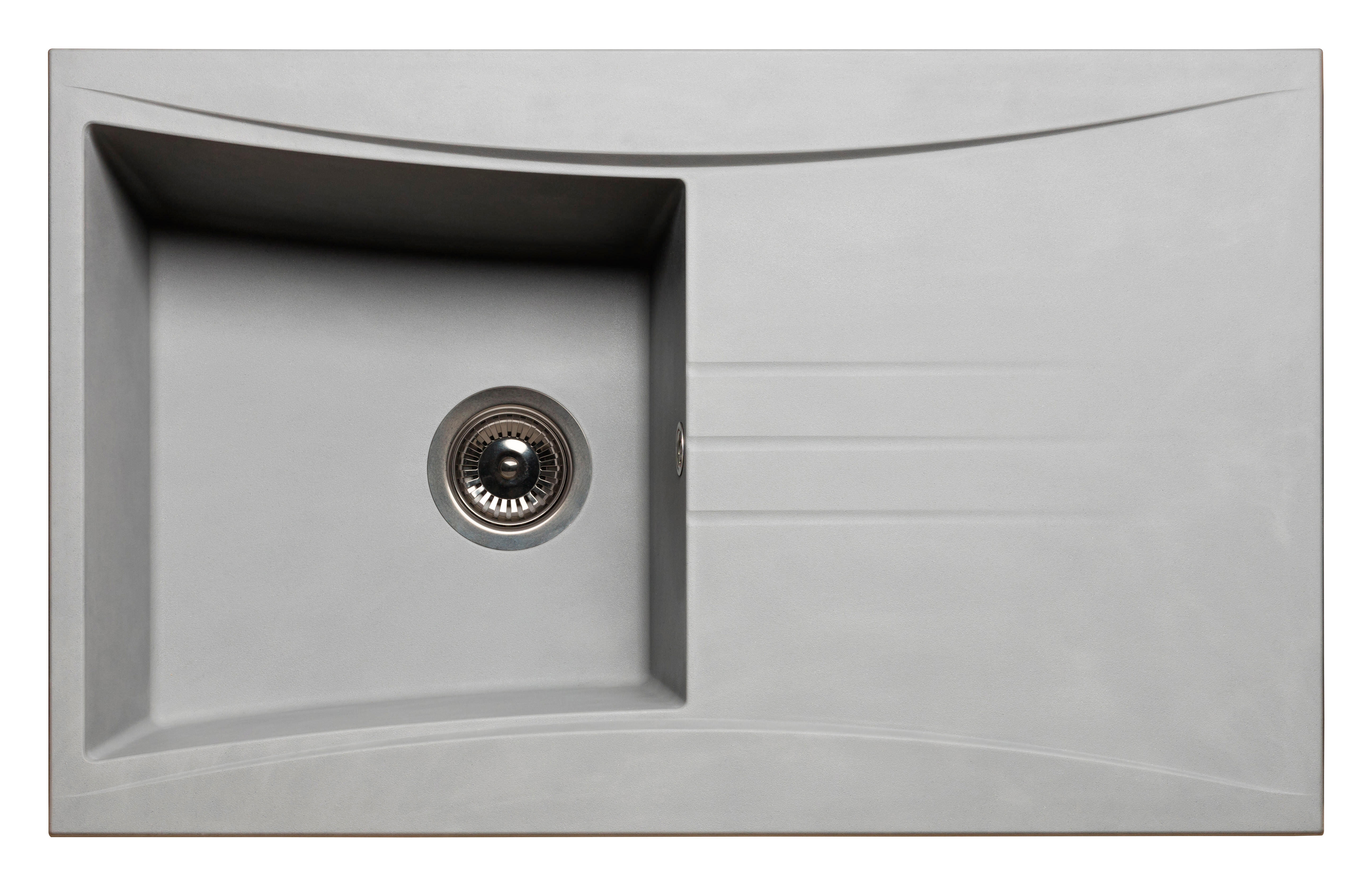 Evier béton granité 1 cuve en résine - 