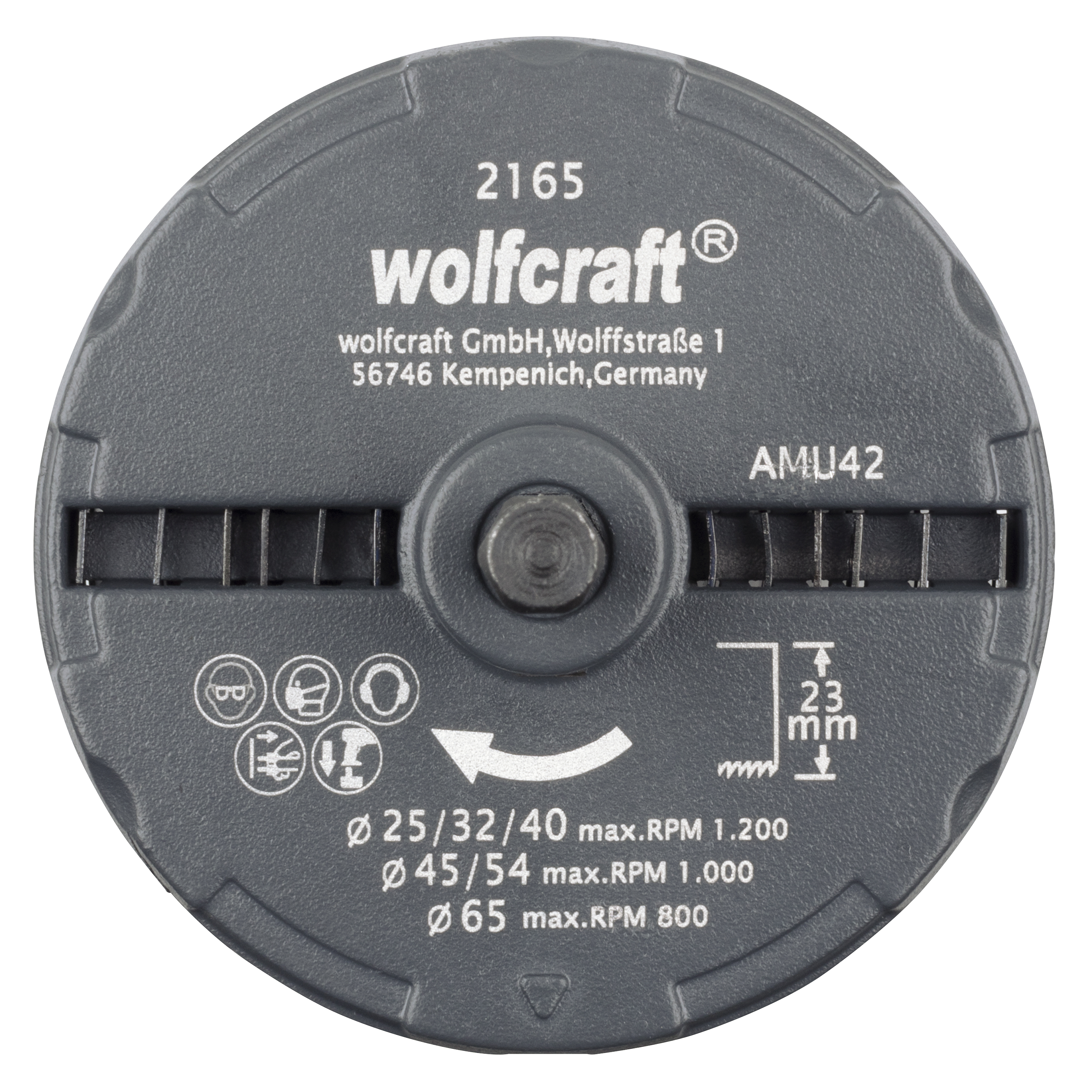 Scie cloche multi-lames pour bois et platre Diam.25 à 65 mm - WOLFCRAFT - 6