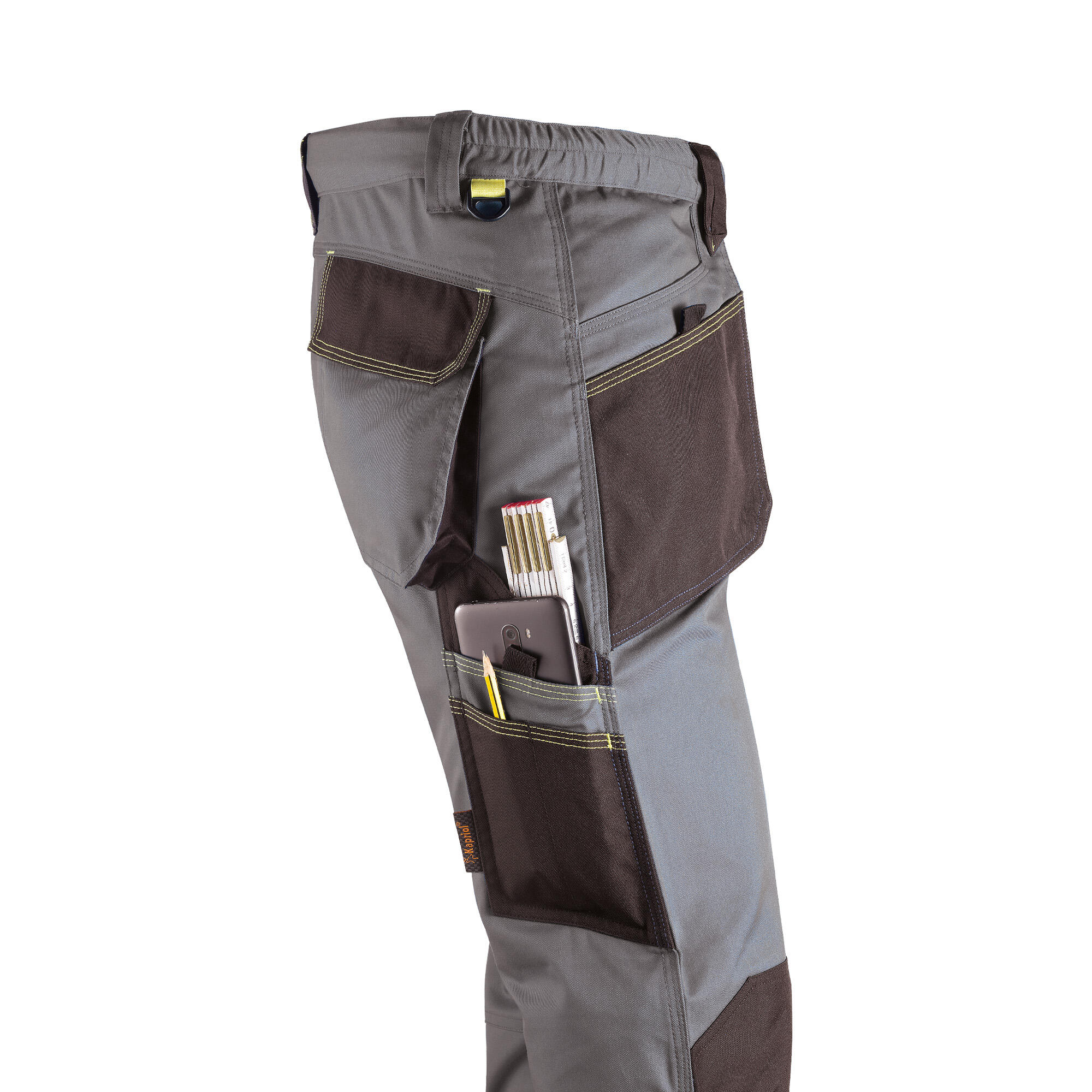 Pantalon de travail gris et noir T.M SPOT - KAPRIOL - 3