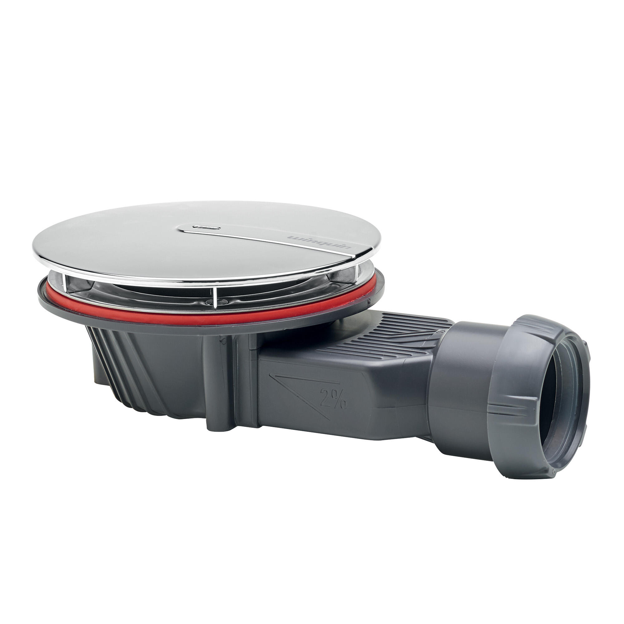 Bonde de douche slim pour receveur Ø90 mm sortie horizontale - Wirquin Pro - 5