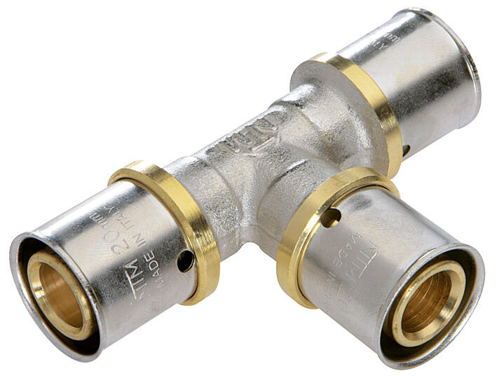 Raccord té multicouche à sertir Diam.16 mm - (lot de 10) - 2