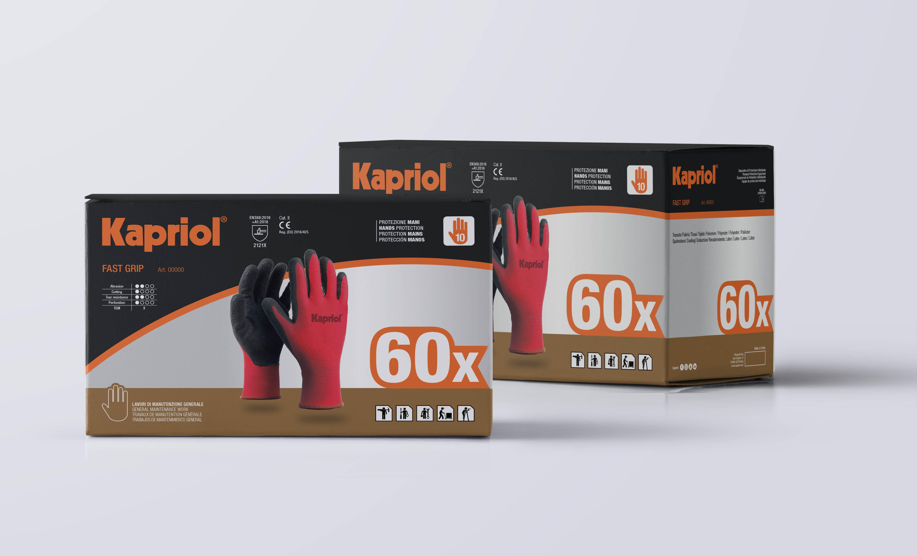 Gants de protection de manutention générale T.10 Lot de 60 - KAPRIOL - 4