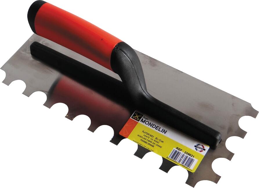 Platoir inox l.28 x L.12 cm dent 1/2 