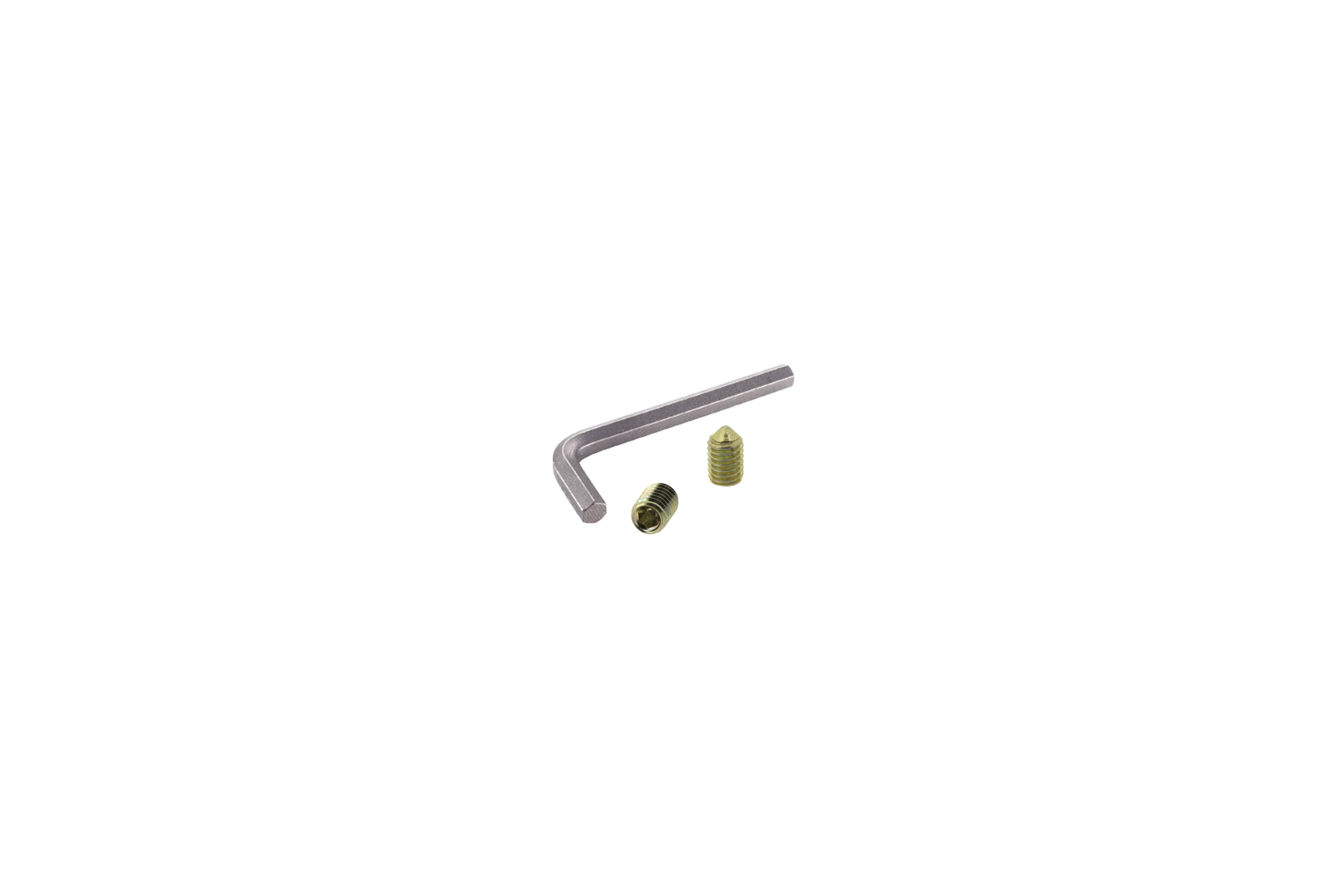 Vis pointeaux M5x8mm avec clé Allen 2,5mm Acier x4 - 2