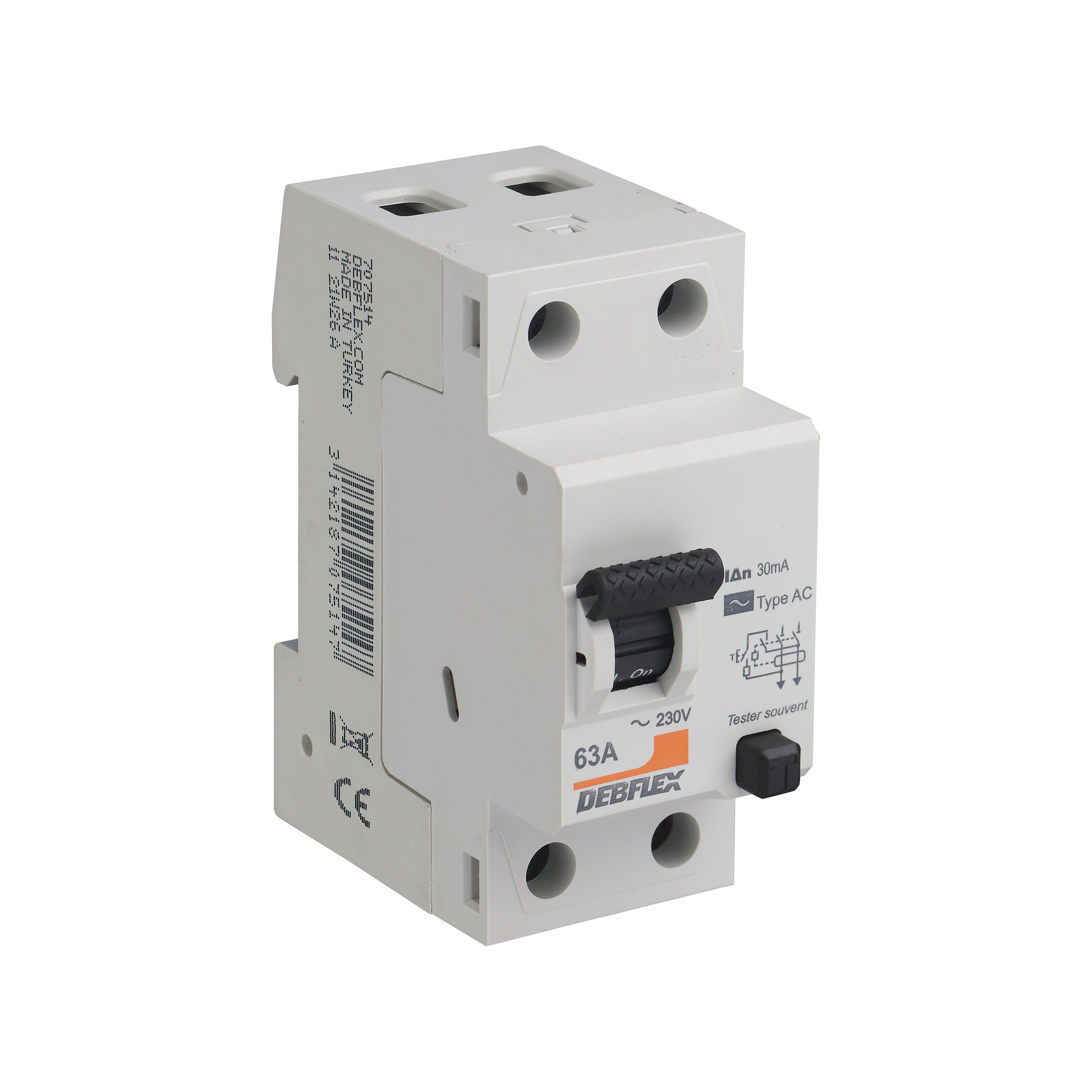 Interrupteur différentiel 2P 30MA 63A 2 MODULES TYPE AC - 2