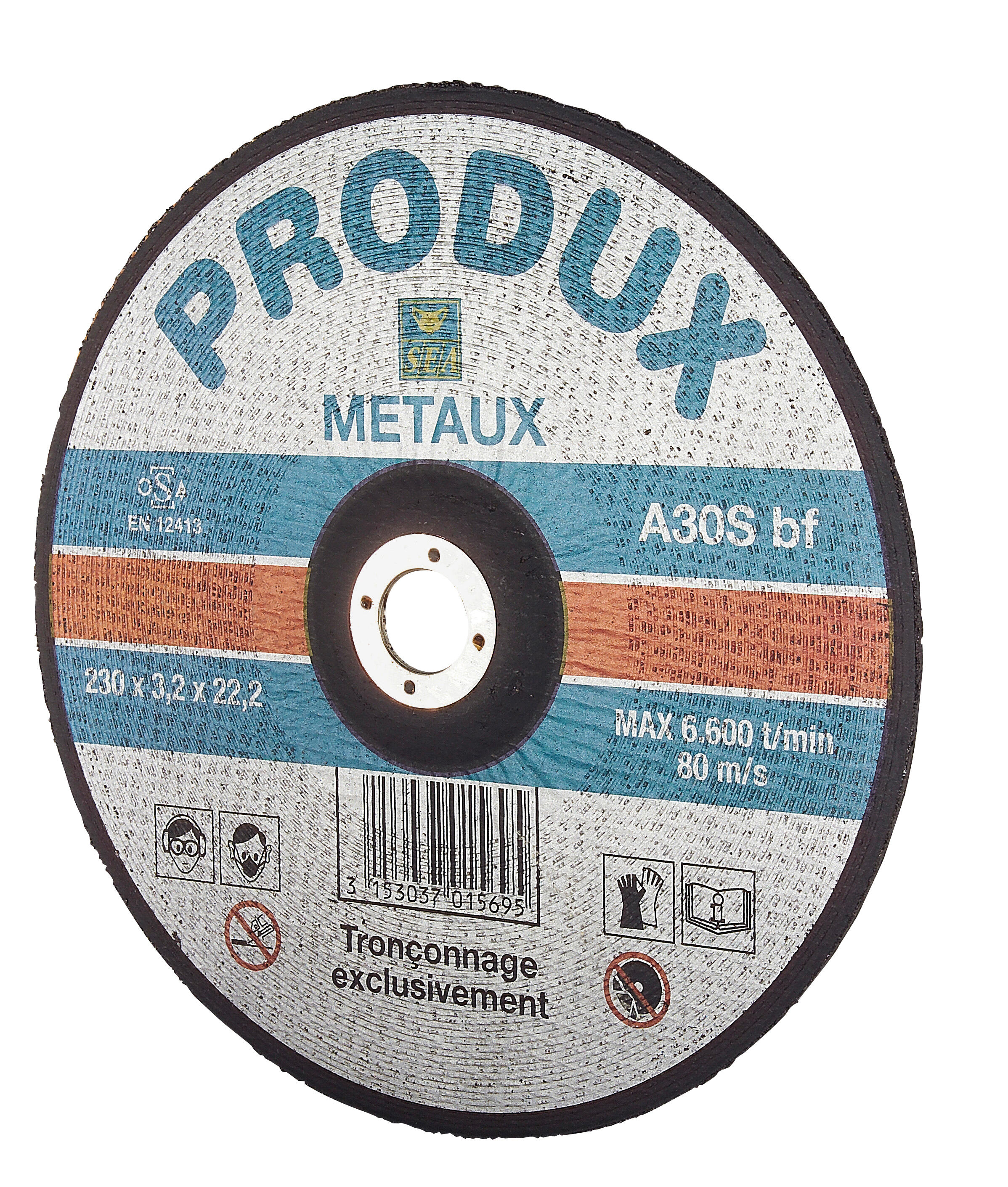 Disques à tronçonner pour métal Diam.230 mm lot de 5C- SEA - 3