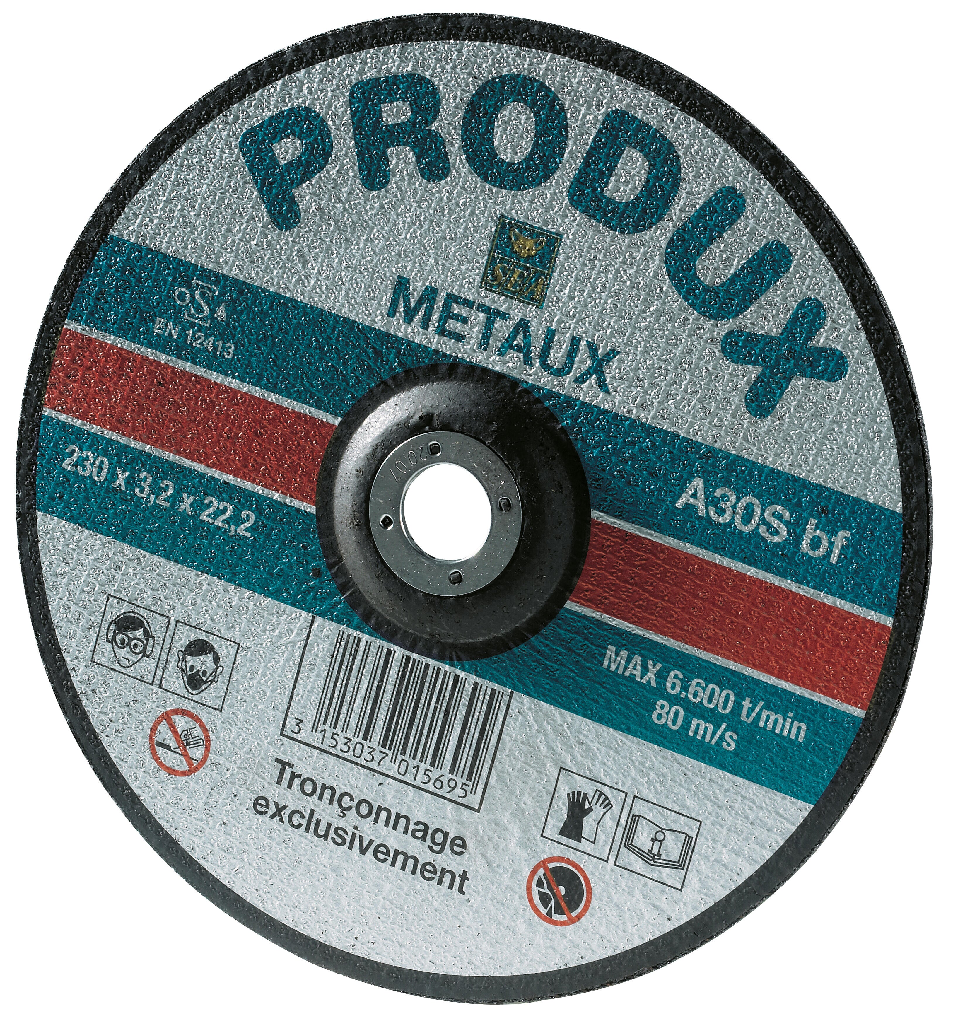 Disques à tronçonner pour métal Diam.230 mm lot de 5C- SEA - 2