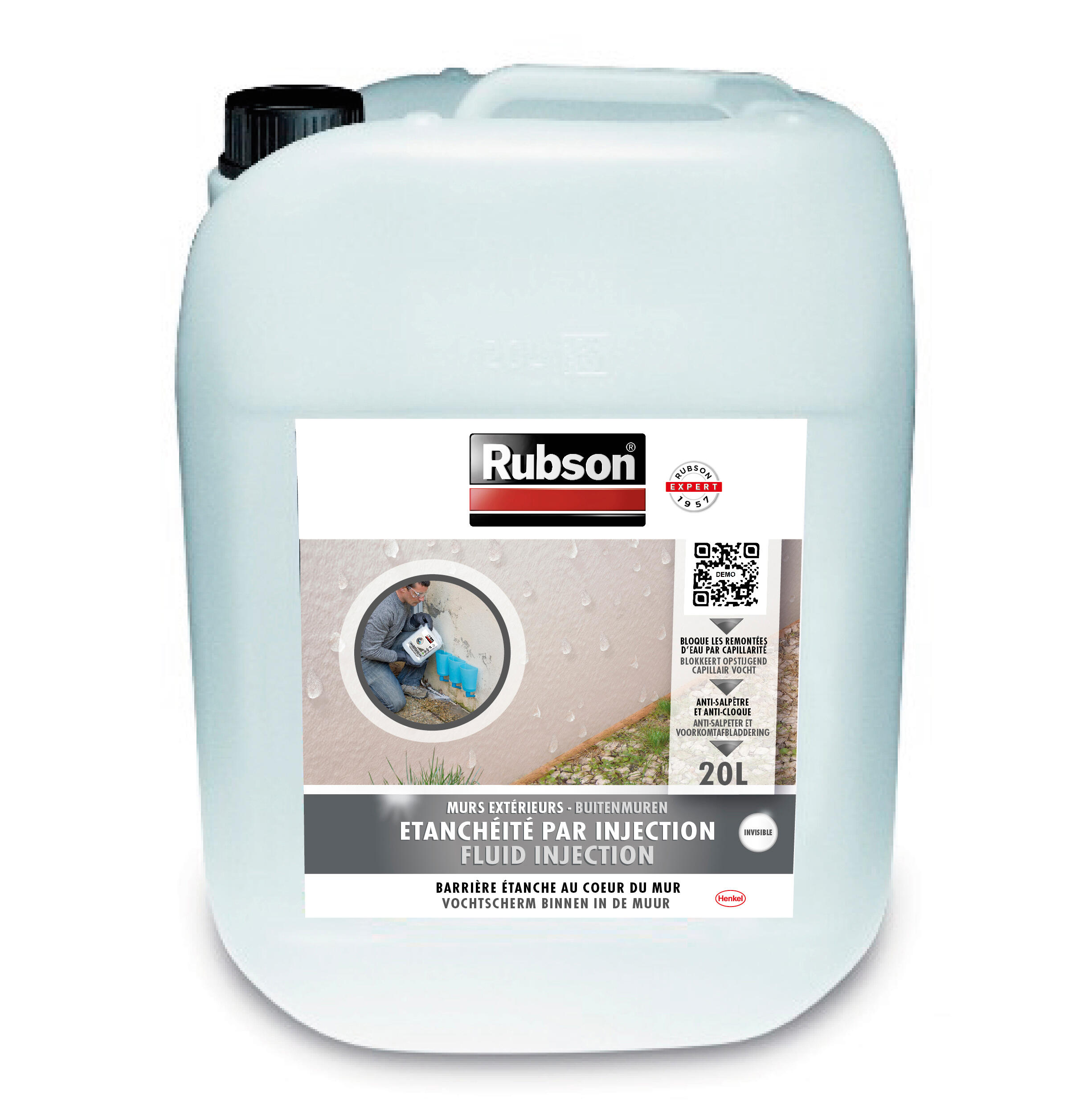 Bidon d'étanchéité par injection 20 L - RUBSON - 2